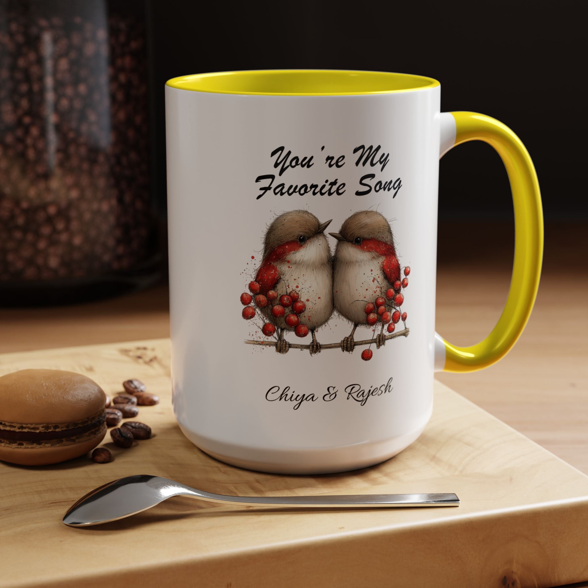 You Are My Favorite Song Robin Couple , Valentine's Day Love Mug Lifestyle Mockup | Nutty Designs