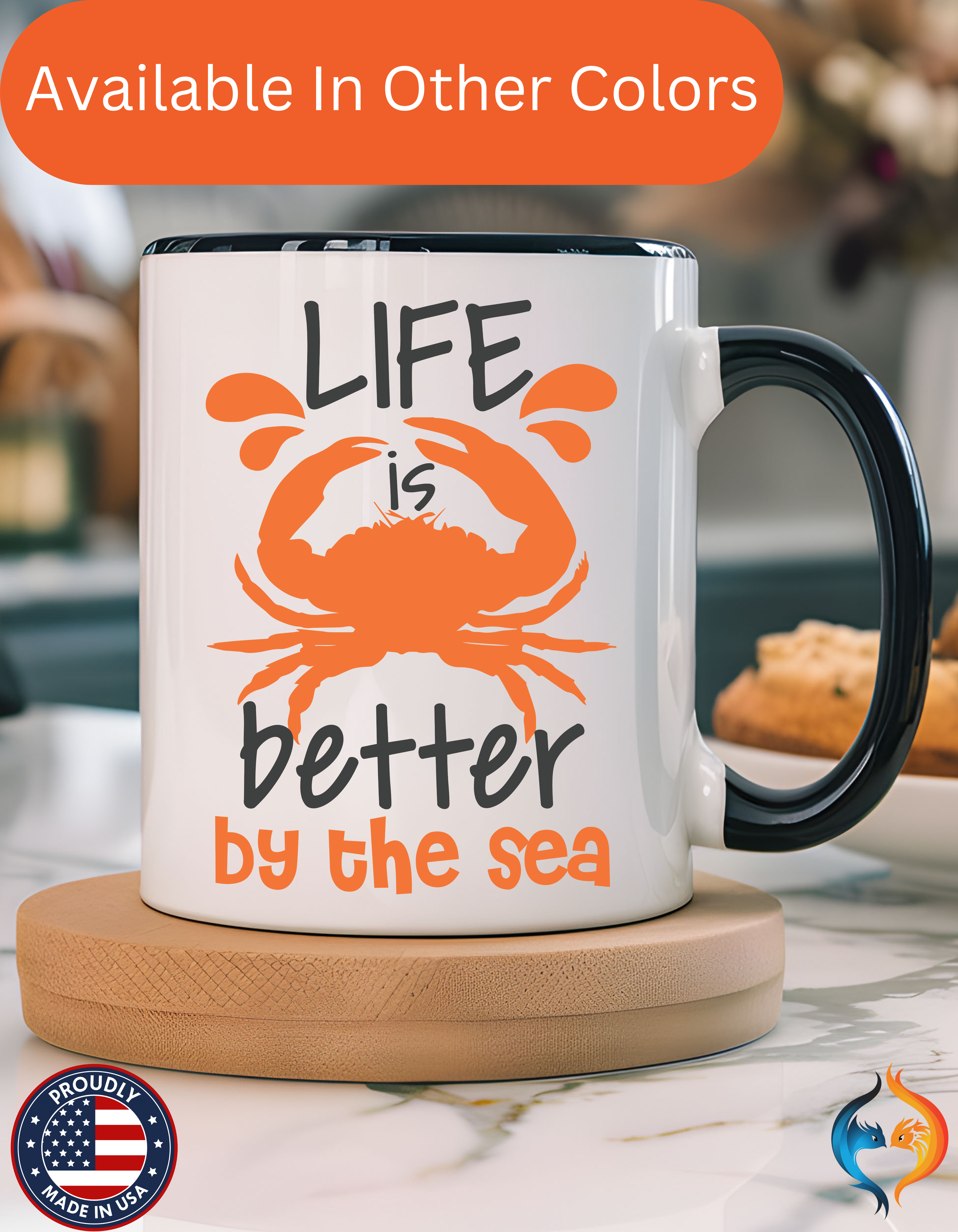 Life is Better by the Sea Mug Product Photo | Nutty Designs