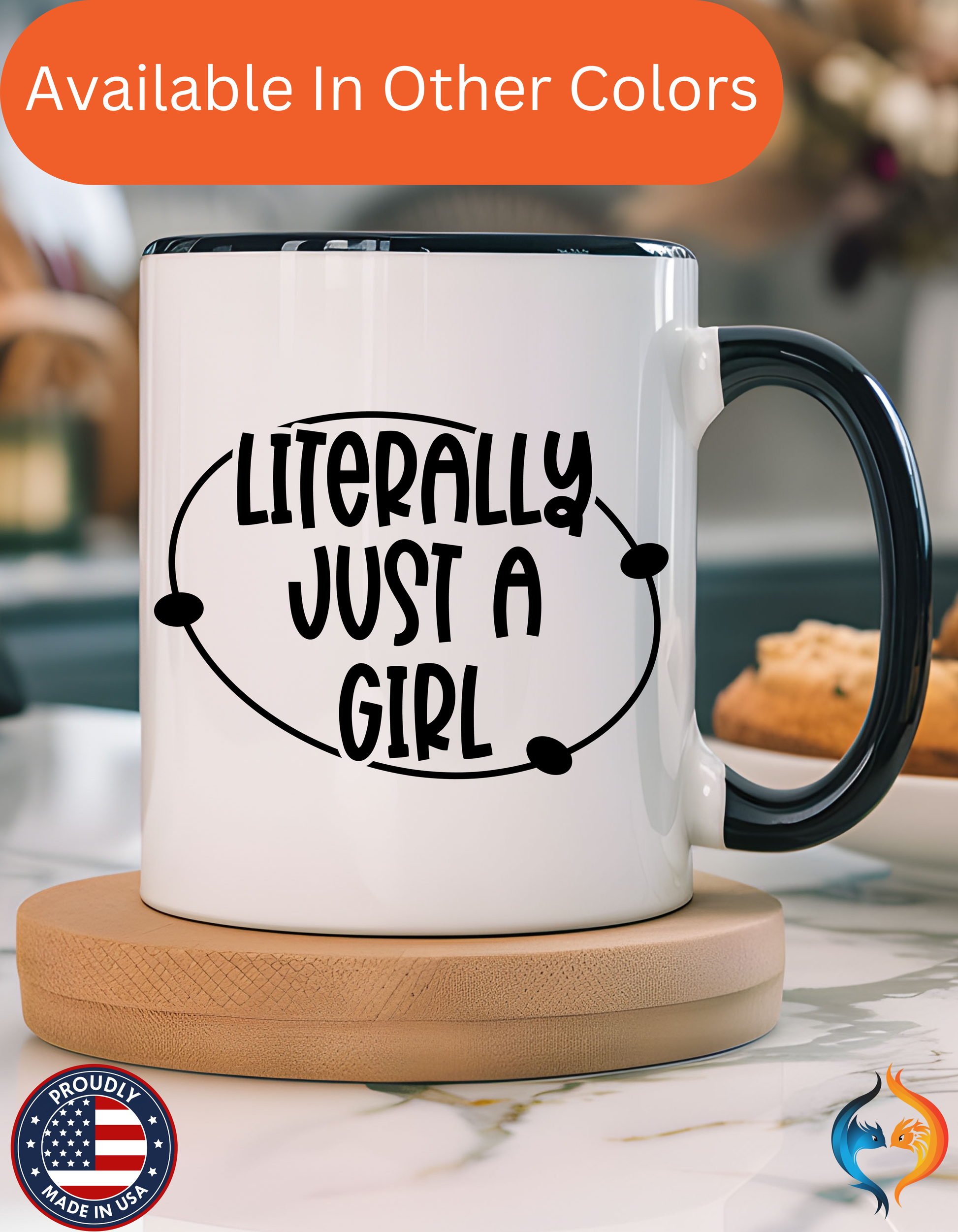 Literally Just a Girl Mug Product Photo | Nutty Designs