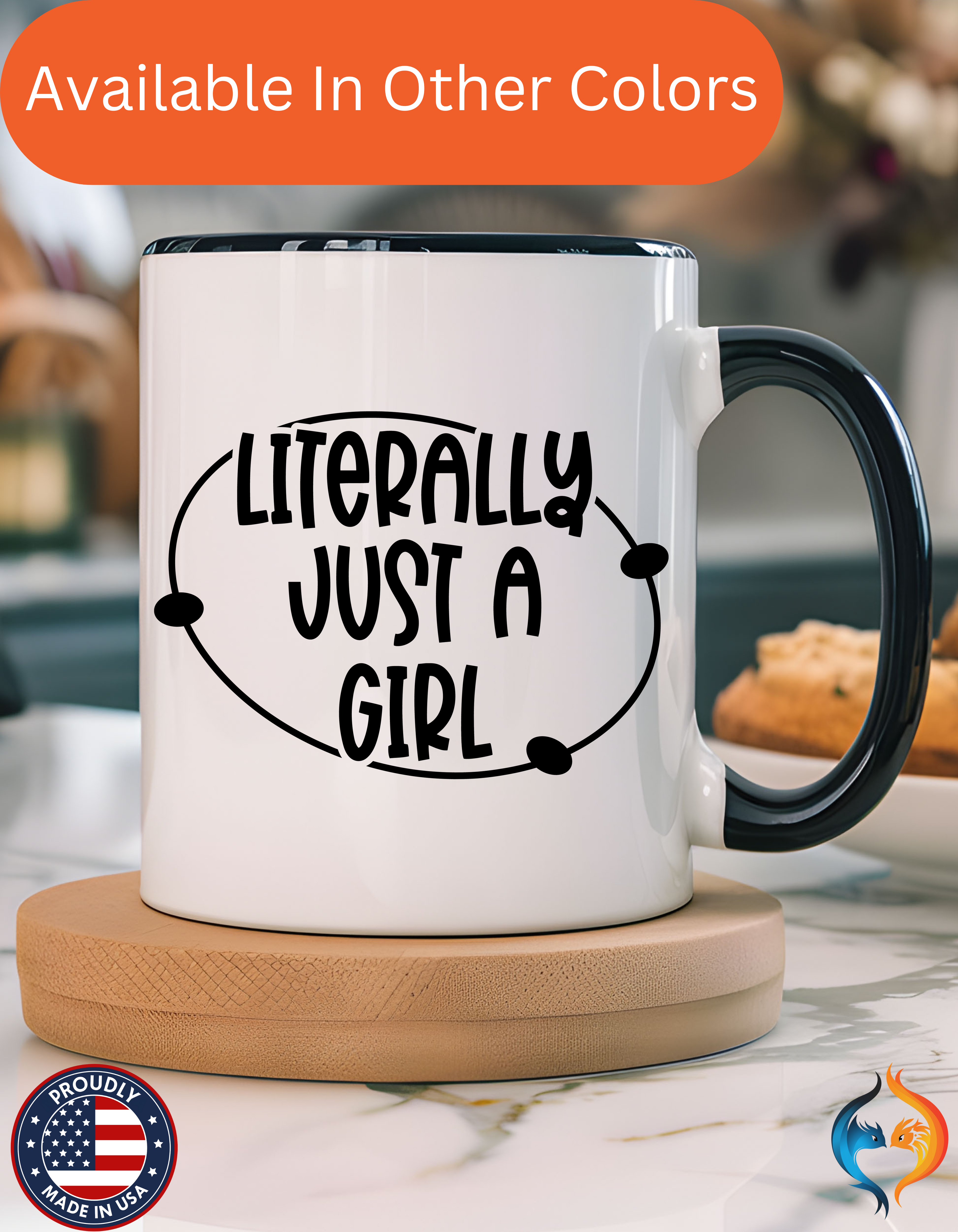 Literally Just a Girl Mug Product Photo | Nutty Designs