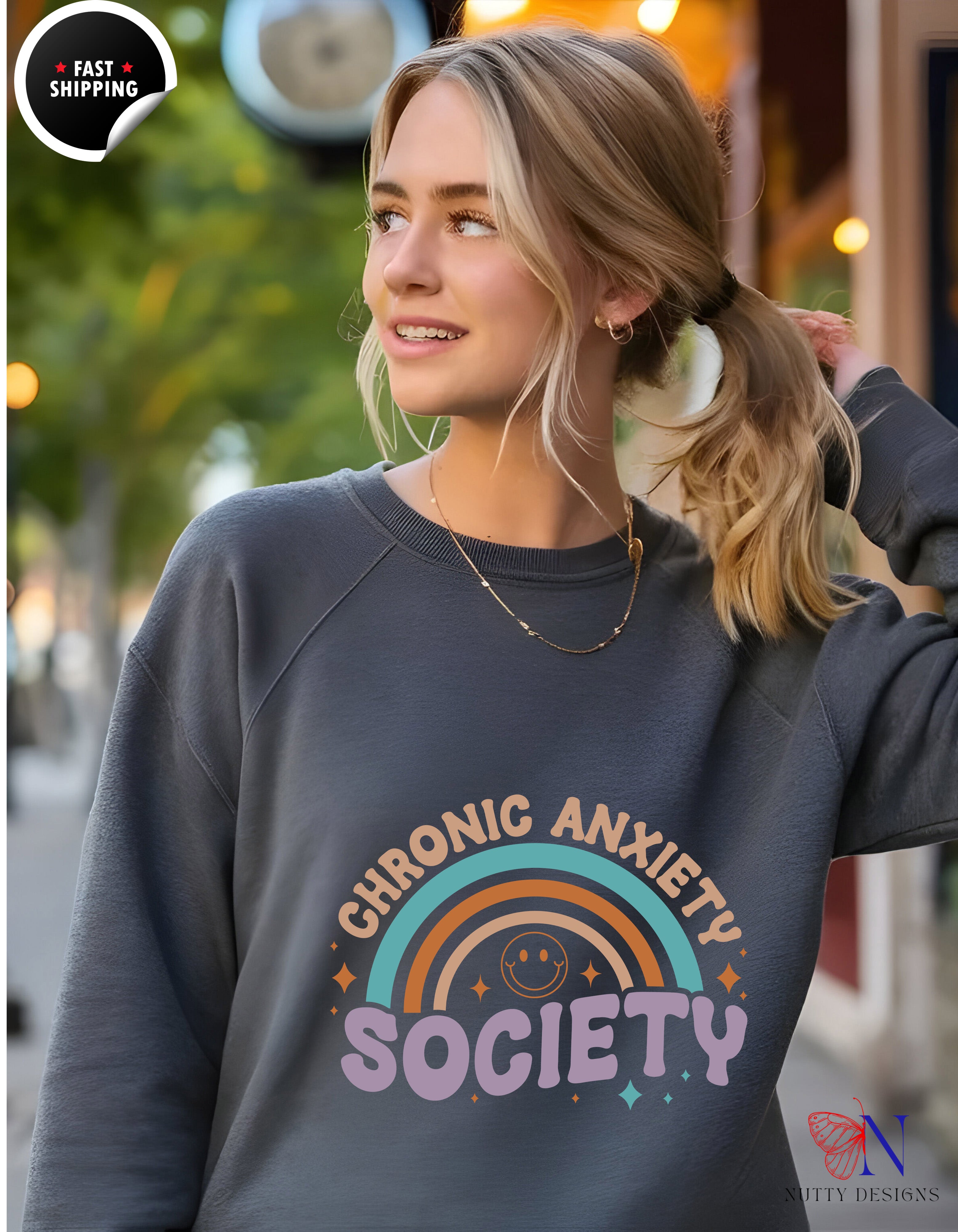 Chronic anxiety society Sweatshirt