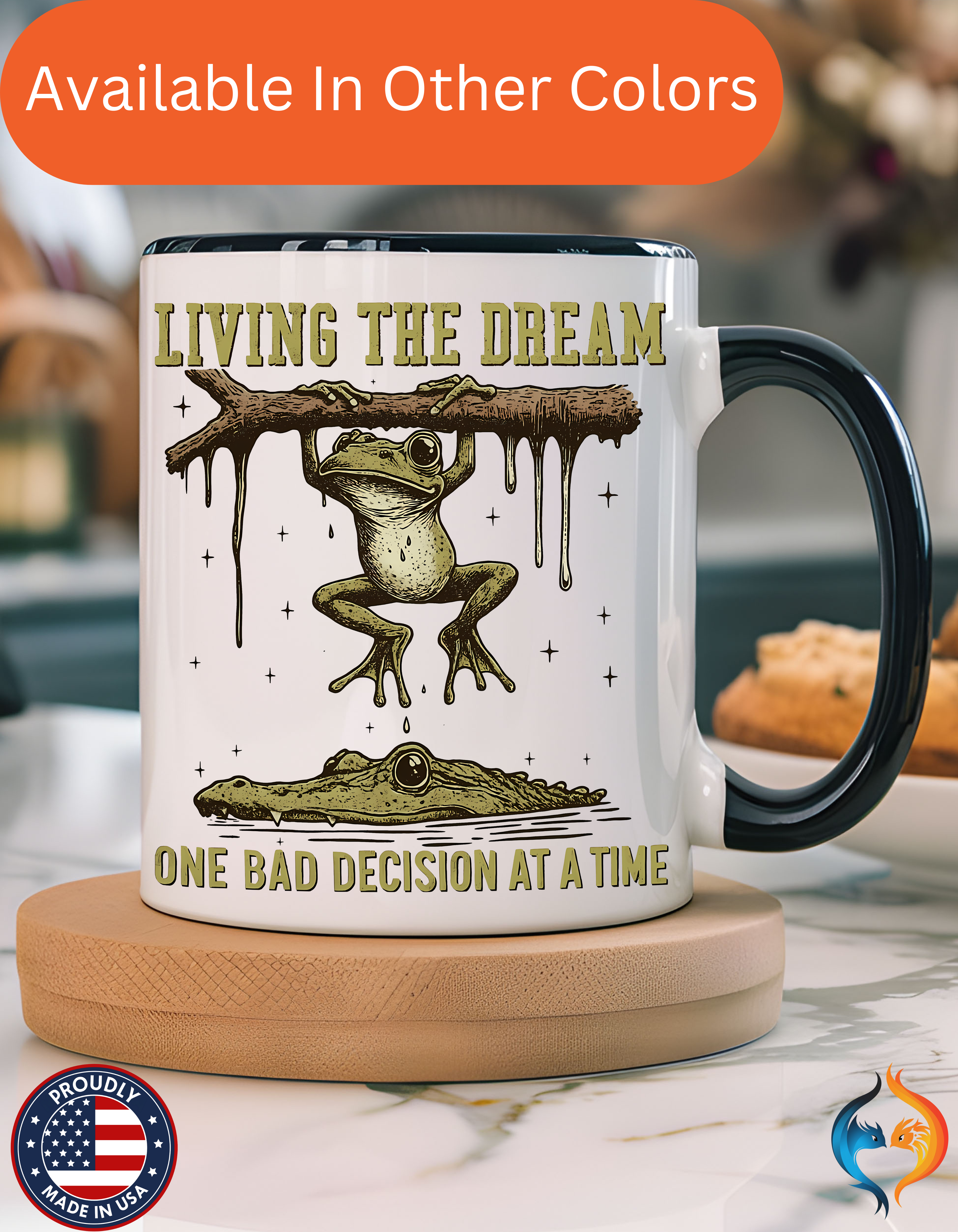 Living The Dream One Bad Decision Mug Product Photo | Nutty Designs