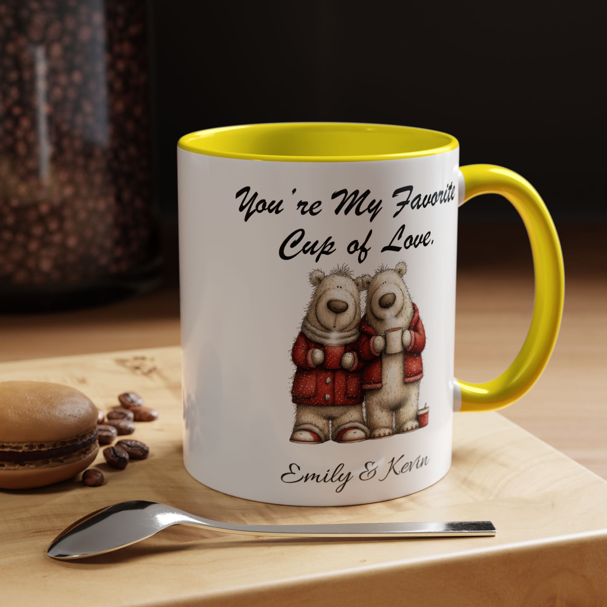 You Are My Favorite Cup of Love Bear Couple Valentine Mug Lifestyle Mockup | Nutty Designs