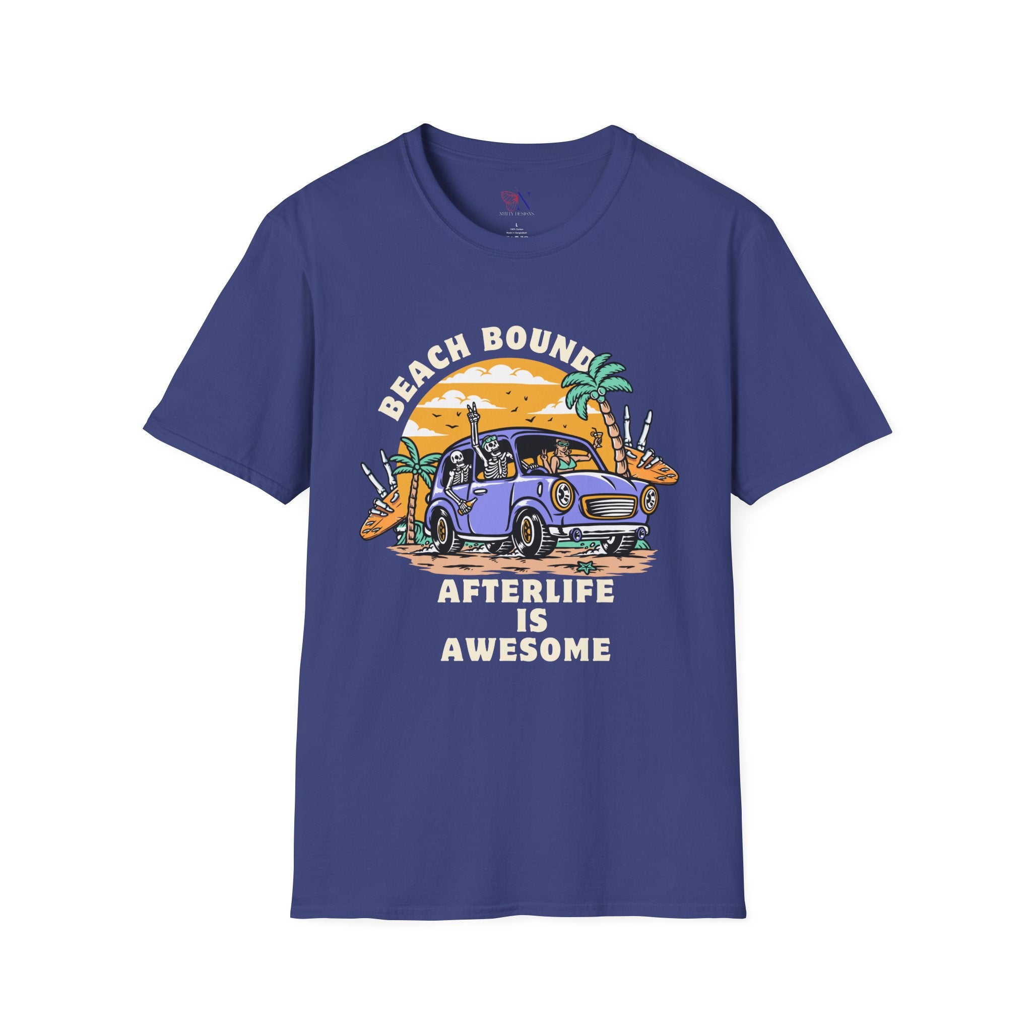 Afterlife Is Awesome - Funny Skeleton T-shirt