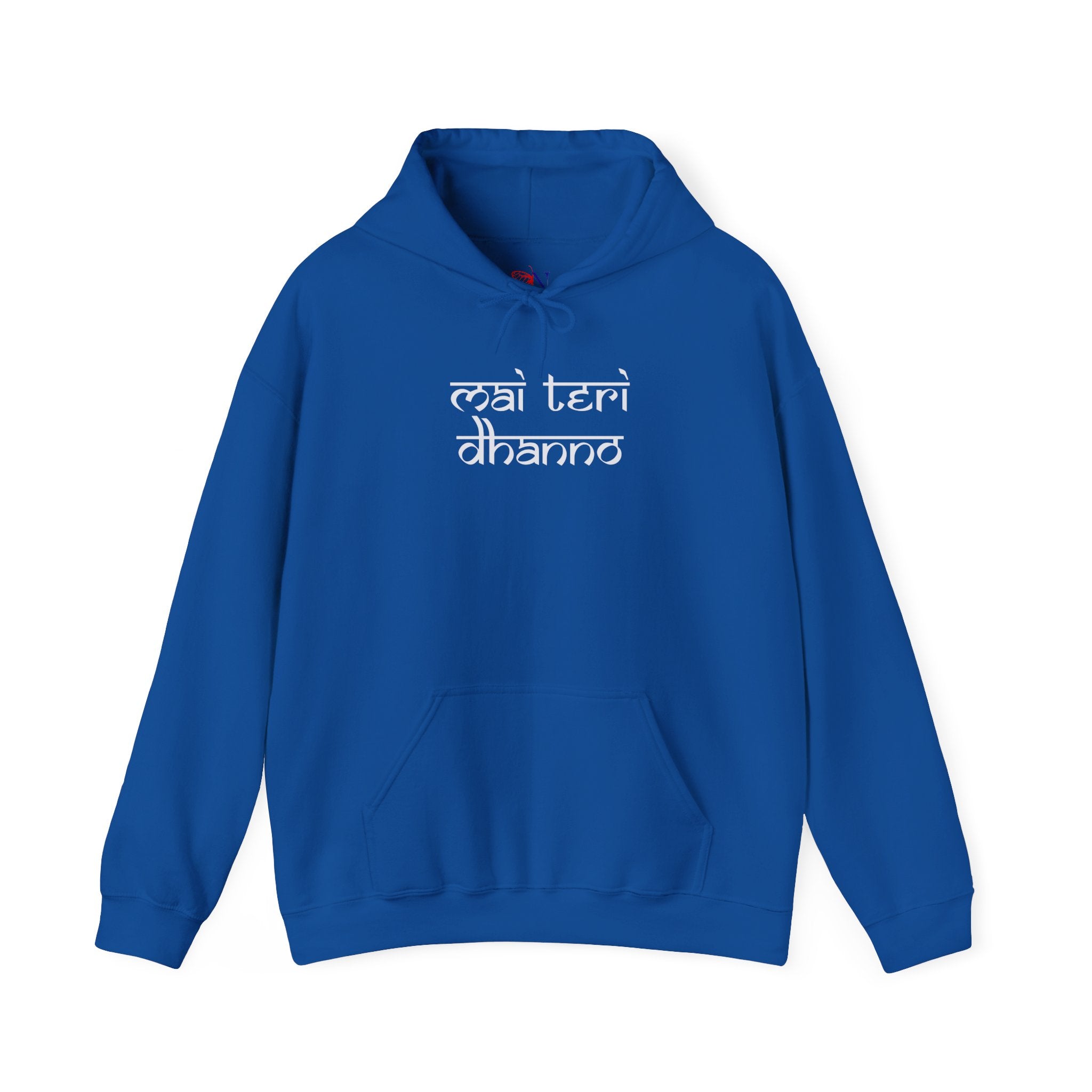 Mai Teri Dhanno Hoodie — Punjabi Quote Graphic Hooded Sweatshirt