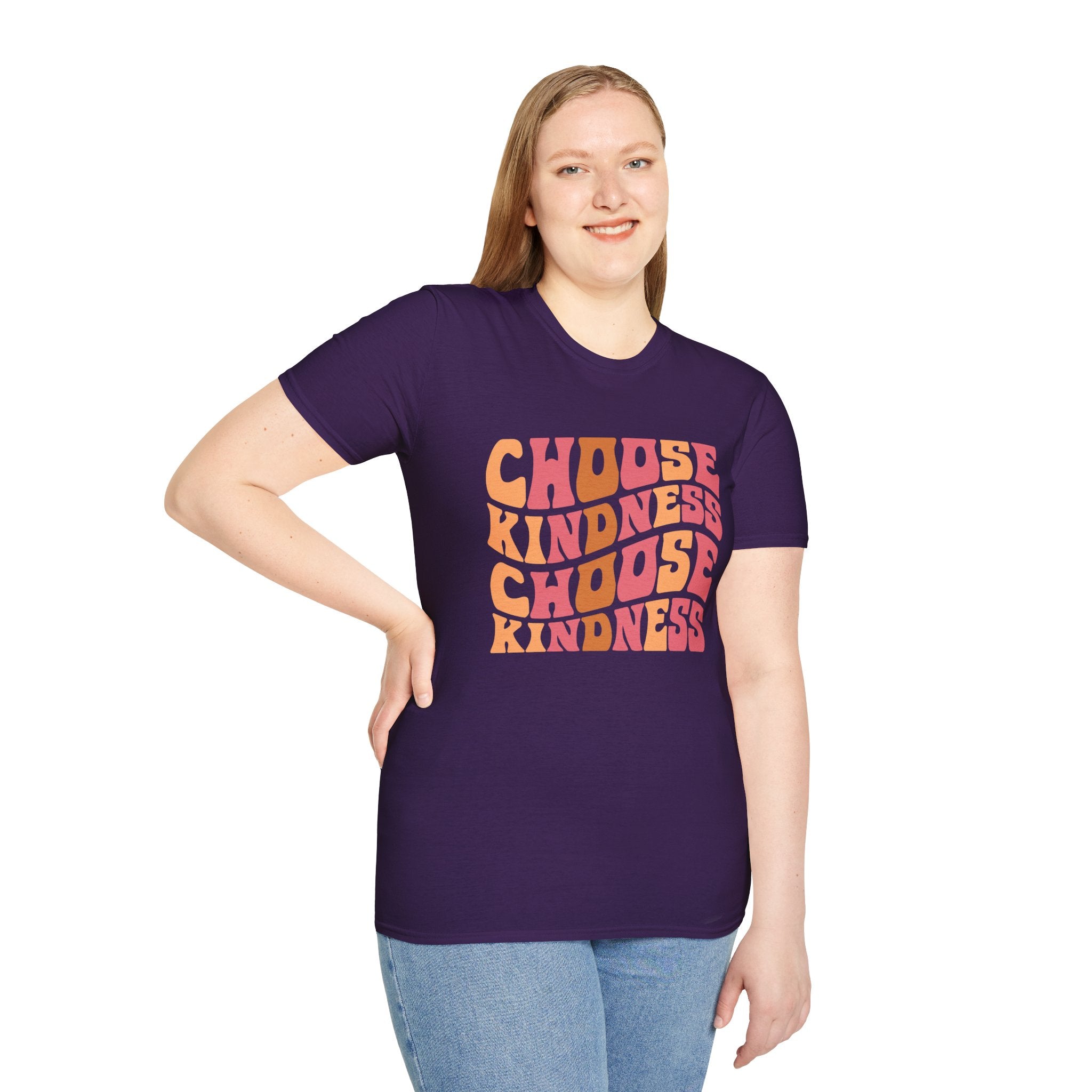 Groovy Choose Kindness Cotton T-shirt
