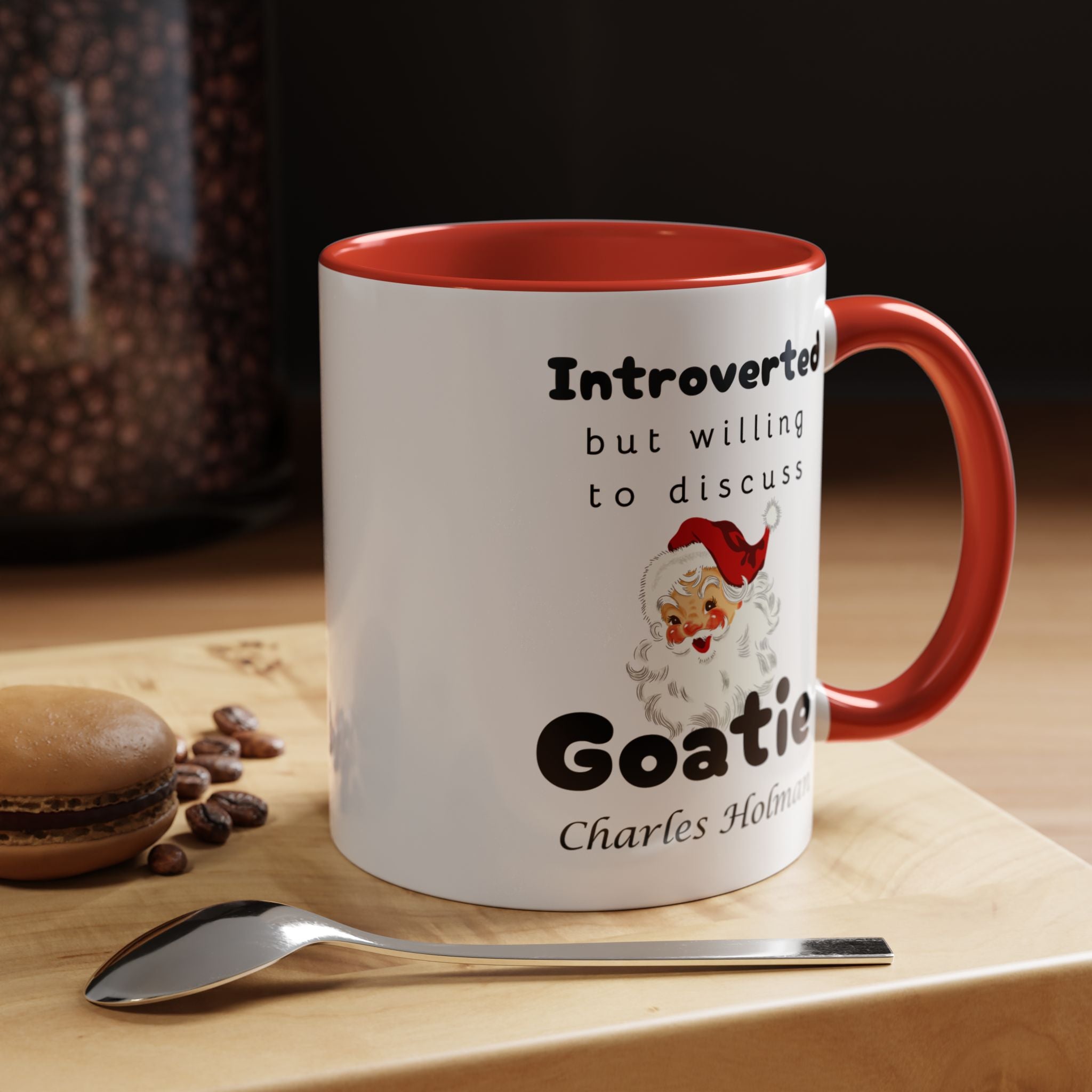 Funny Goatie & Santa Claus Beard Personalized Coffee Mug