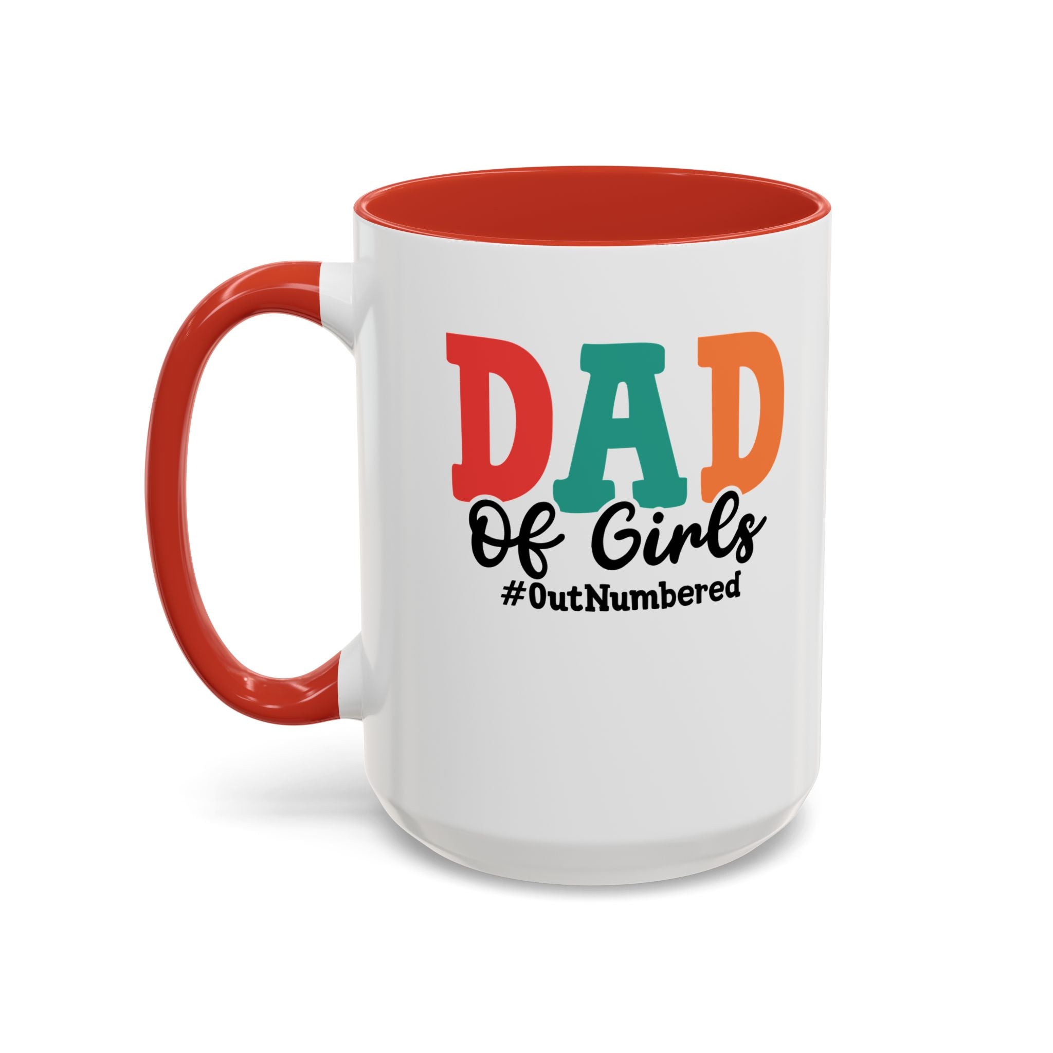 Dad of girls #outnumbered Mug - Funny Dad Gift