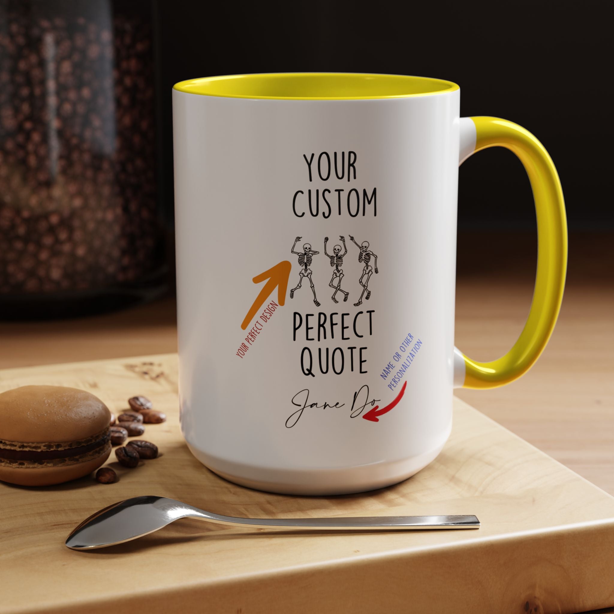Your Custom Mug, Personalized Mug, Accent Coffee Cup (11, 15oz)