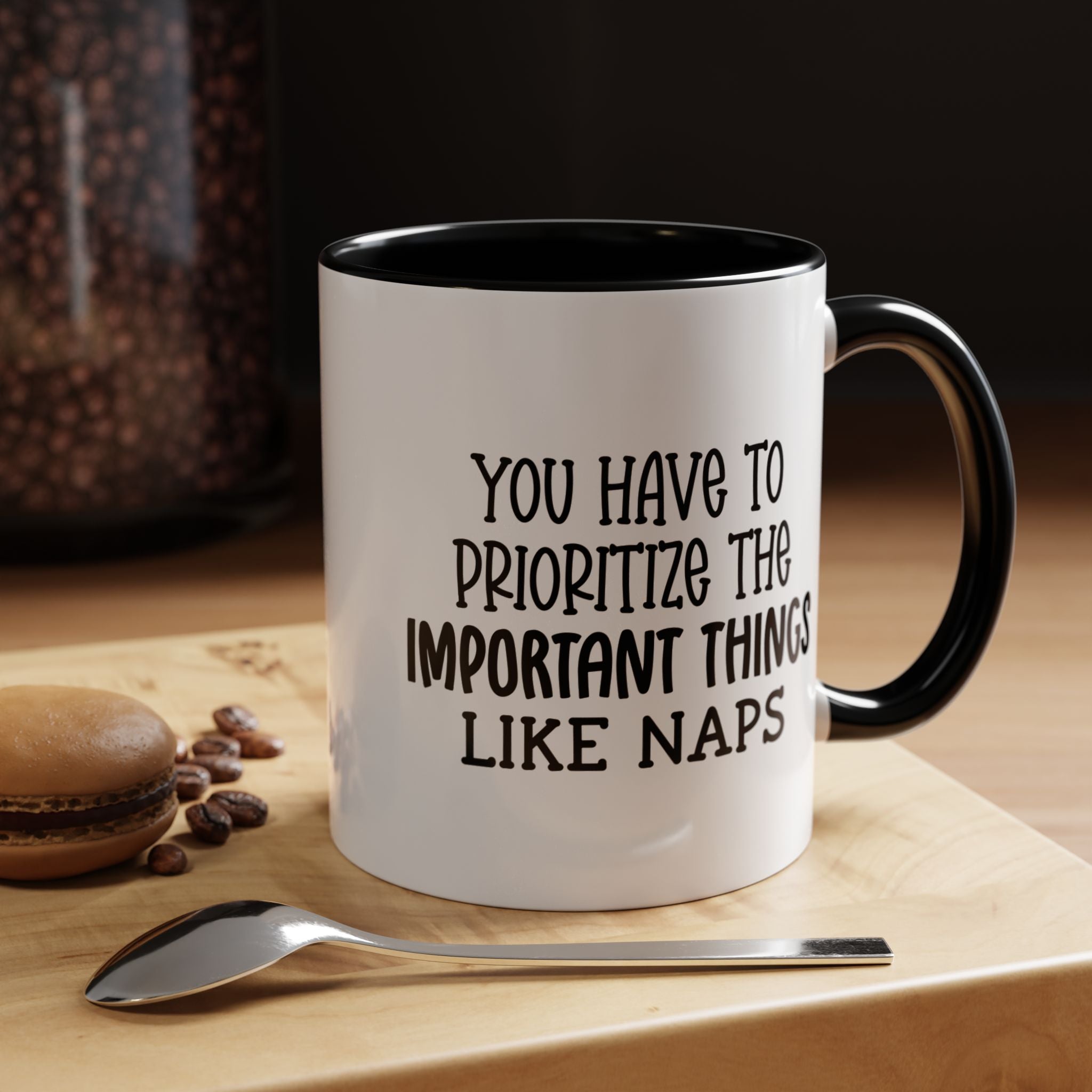 Important Things | Funny Coffee Mug, Sarcastic Tea Cup, Unique Gift Idea