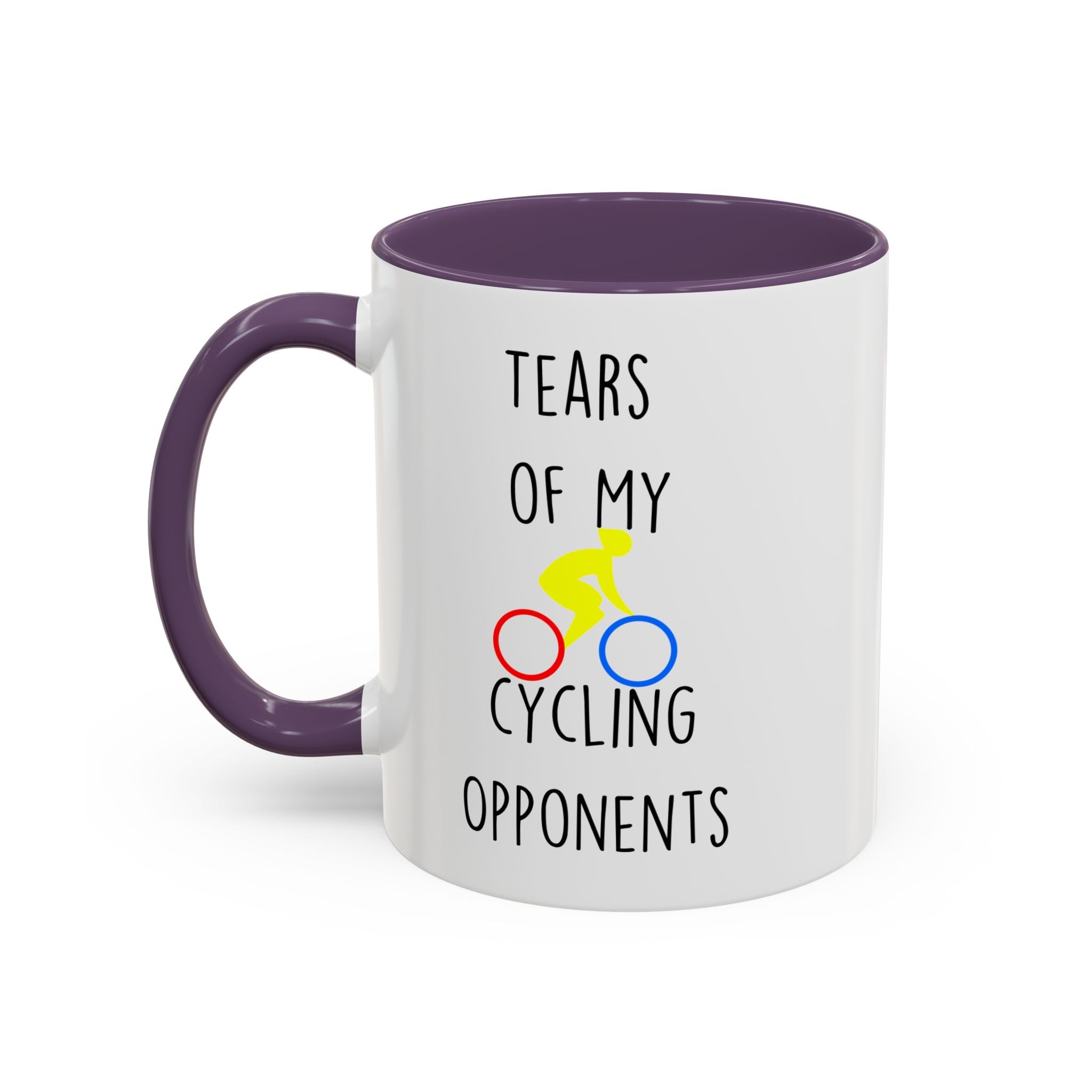 Funny Coffee Mug, Personalized Mug, Tears Of My Cycling Opponents, Accent Cup (11, 15oz), Sarcastic Mug,  Tea Coffee Cup, Gift Under 20
