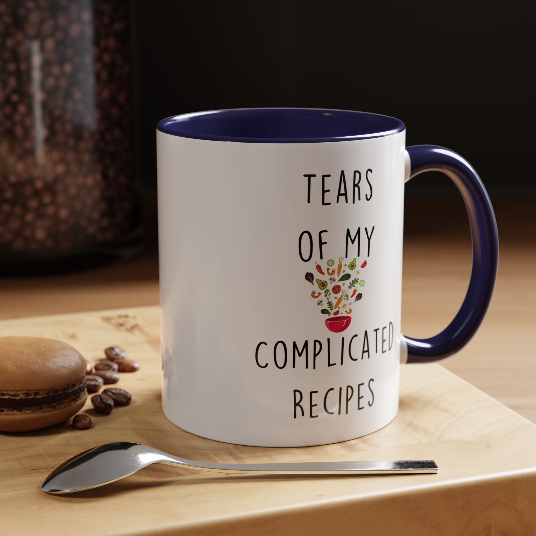 Funny Coffee Mug, Personalized Mug, Tears Of My Complicated Recipes, Accent Cup (11, 15oz), Sarcastic Mug,  Tea Cup, Gift Under 20, Tea Cup