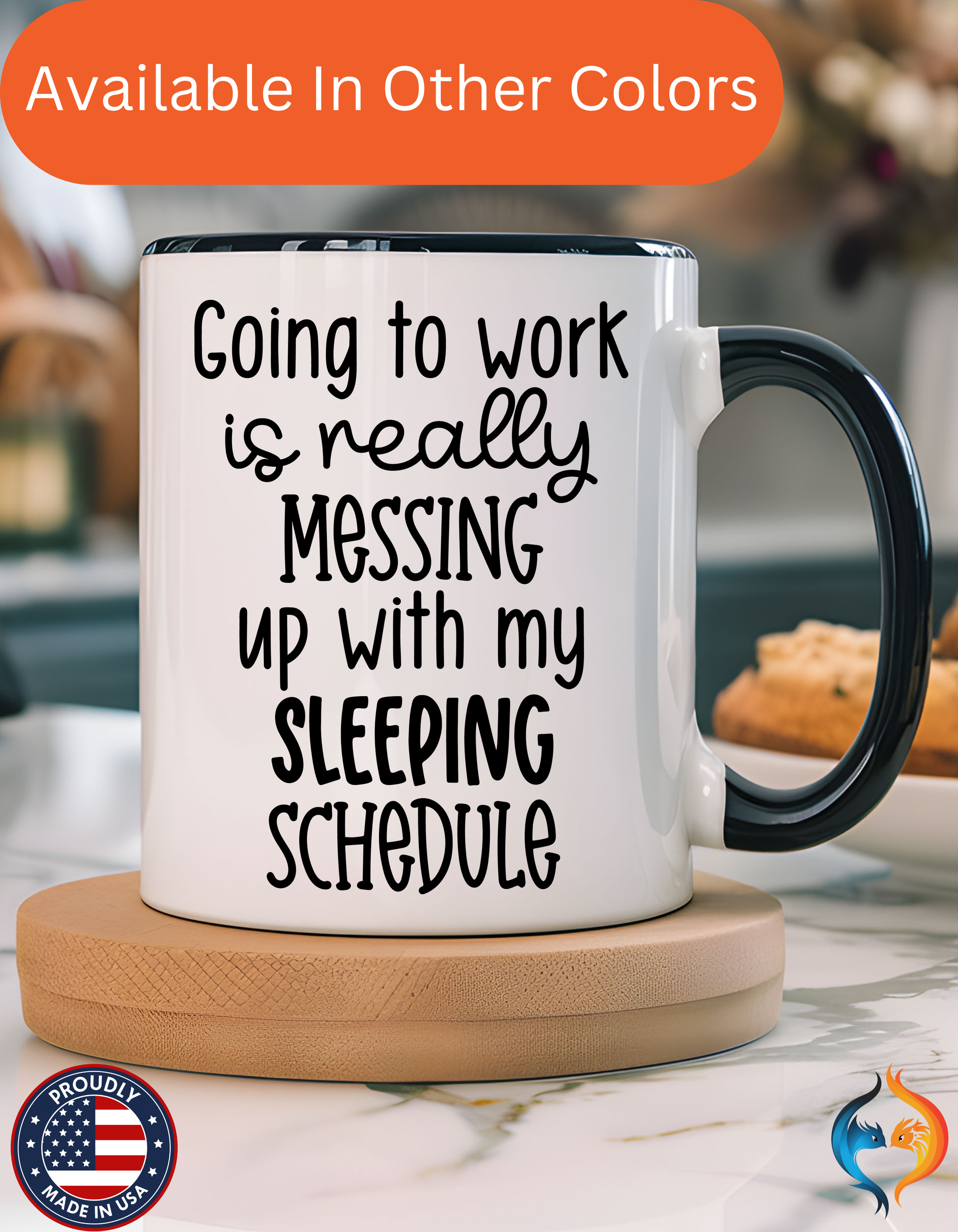 Sleeping Schedule Mug Lifestyle Mockup | Nutty Designs