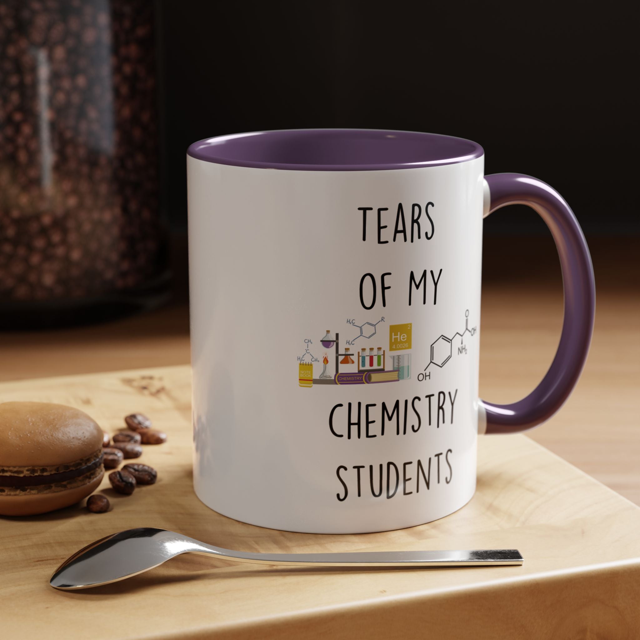 Funny Coffee Mug, Personalized Mug, Tears Of My Chemistry Students, Accent Cup (11, 15oz), Sarcastic Mug,  Tea Coffee Cup, gift under 20
