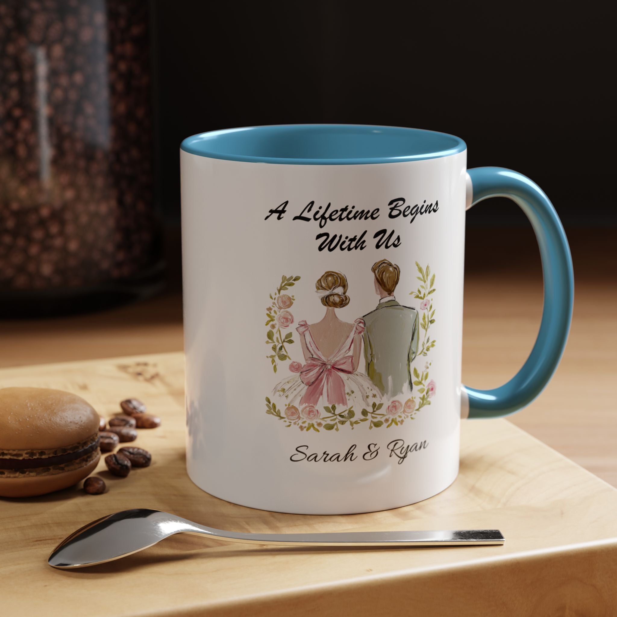 Personalized Indian Couple Mug - A Lifetime Begins With Us
