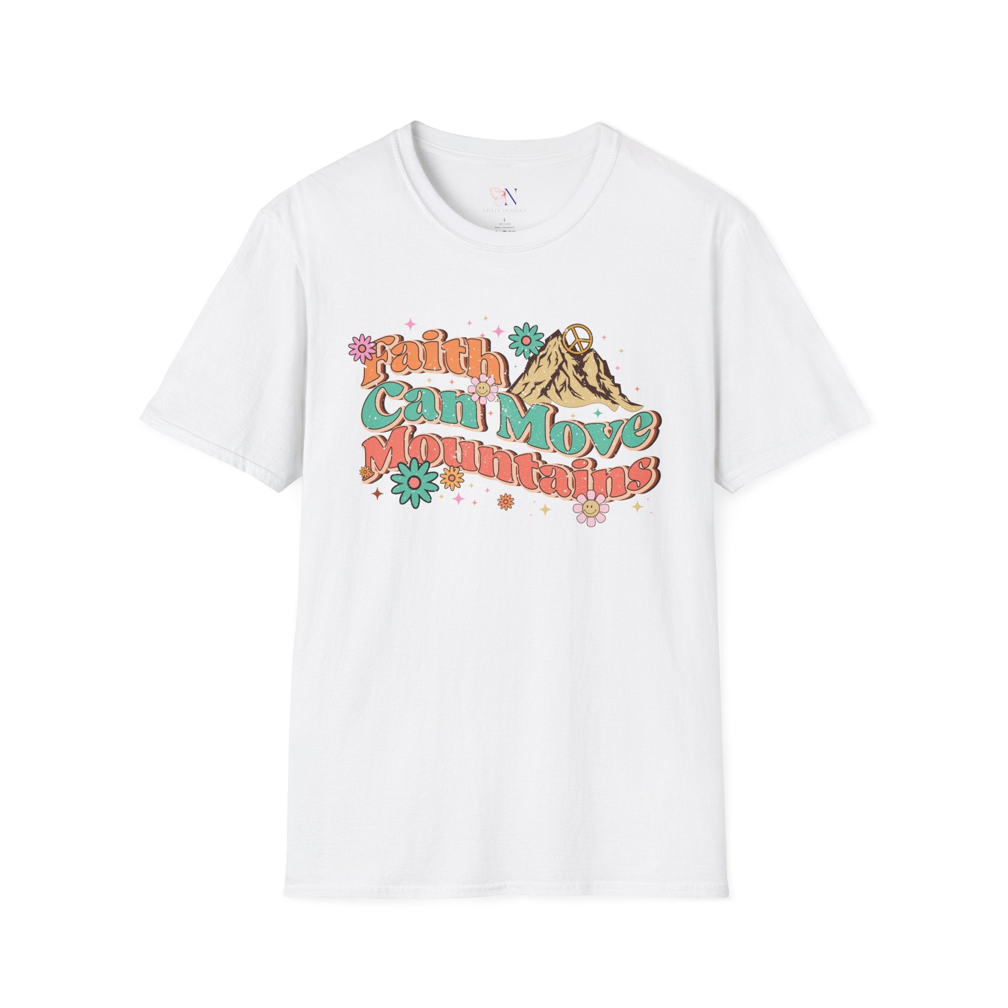 Faith Can Move Mountains, Encouraging T-Shirt, Happy T-Shirt, Positive Sayings Tshirt, Good Vibes Only, Positivity Quotes unisex Shirt