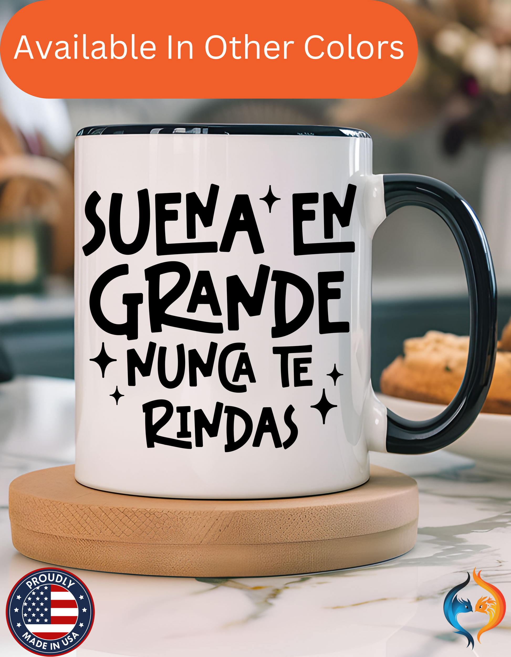 Suena En Grande Nunca Te Rindas Mug Product Photo | Nutty Designs