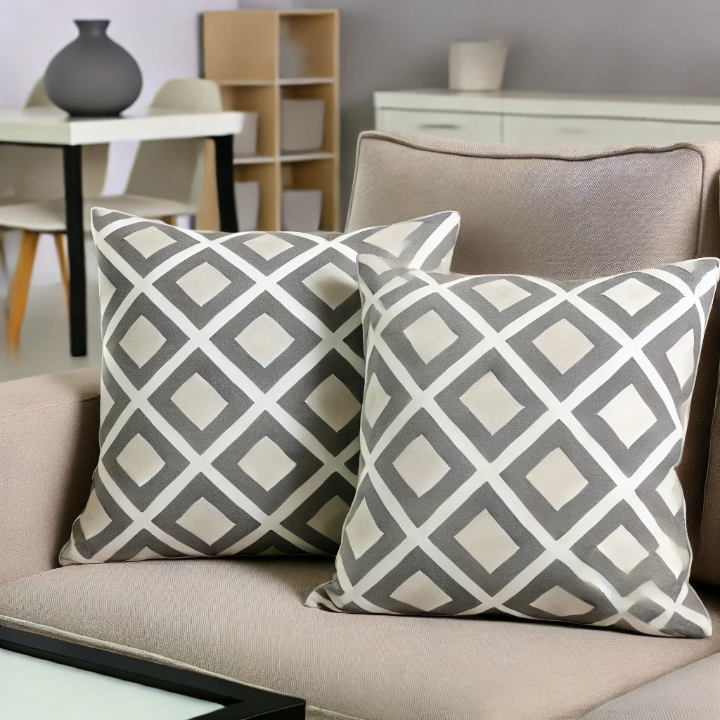 Geometric Decorative Pillow Covers (Set of 2)