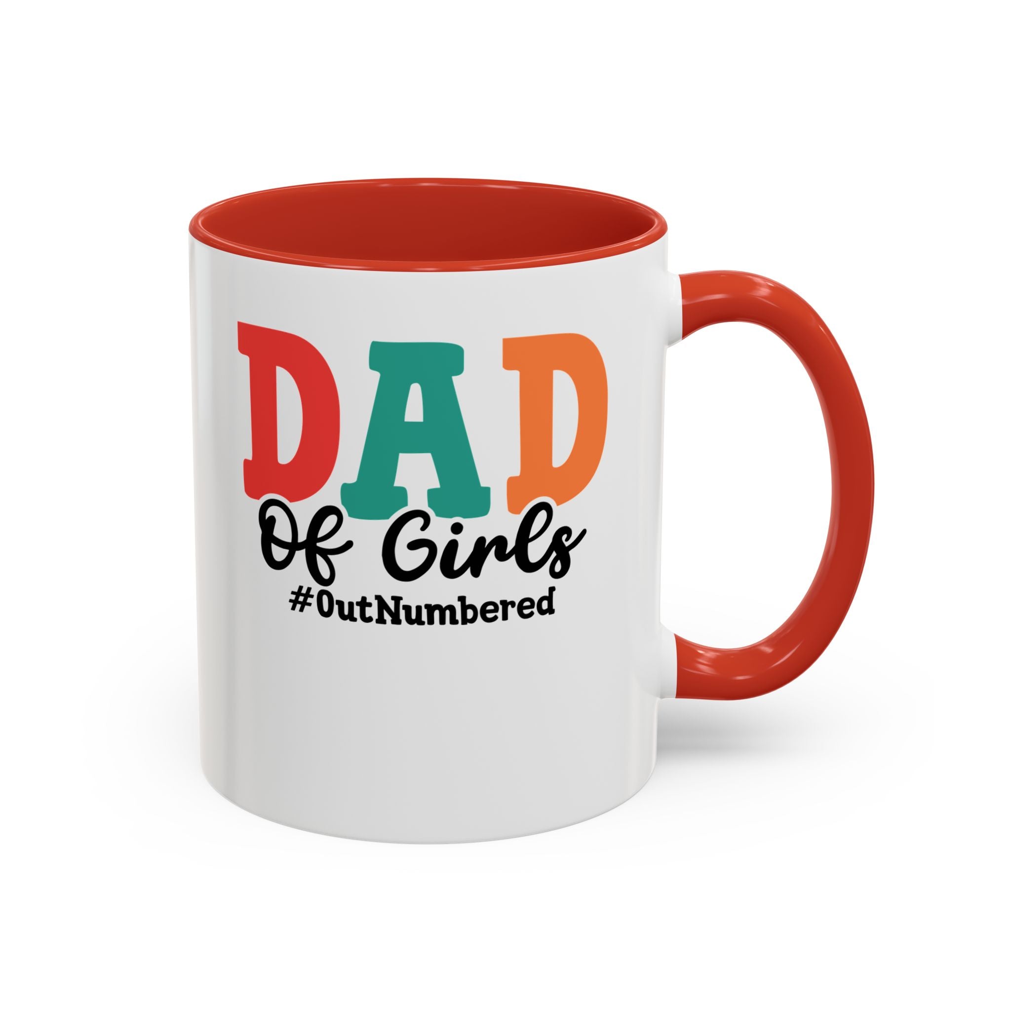 Dad of girls #outnumbered Mug - Funny Dad Gift