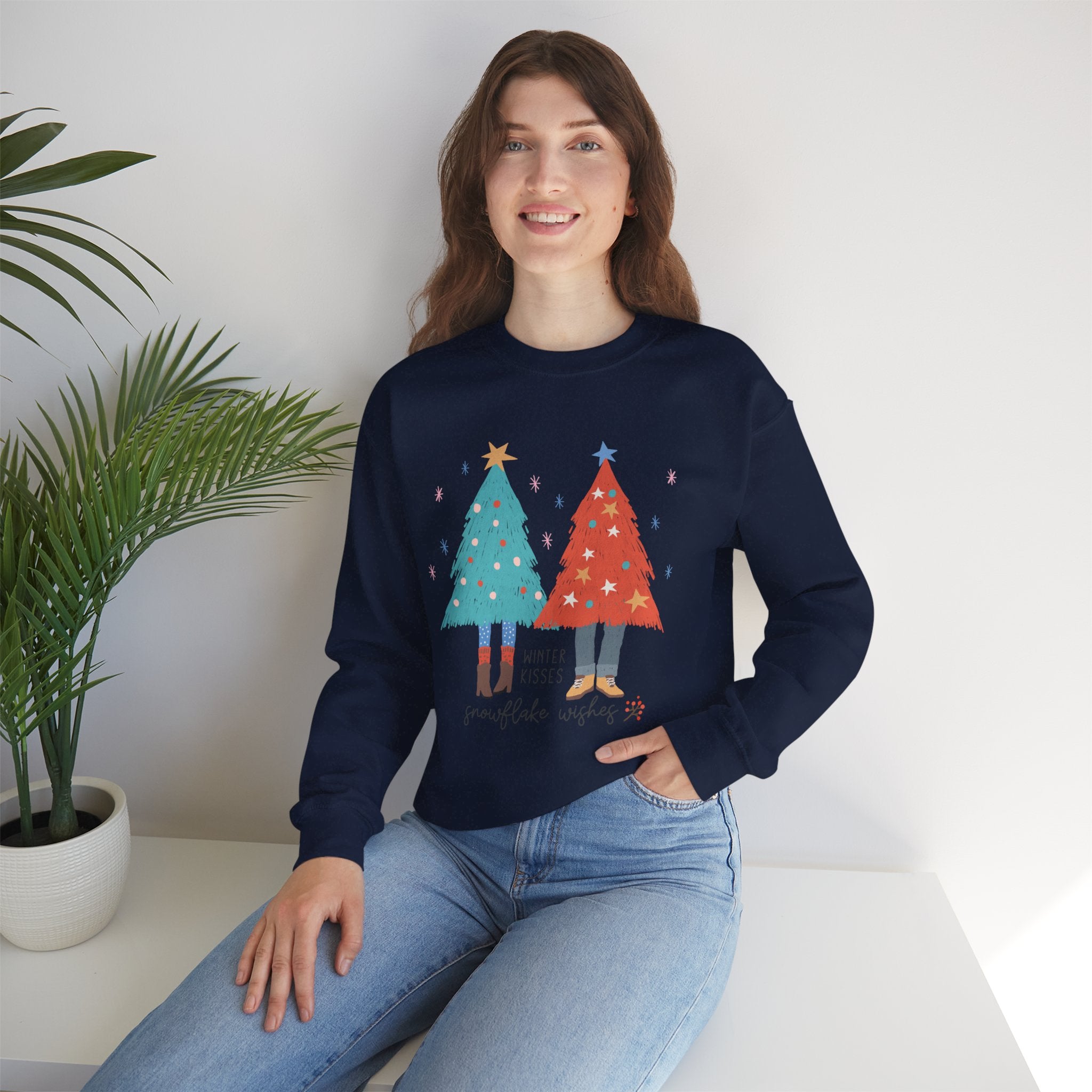 Winter Kisses Snowflake Wishes sweatshirt