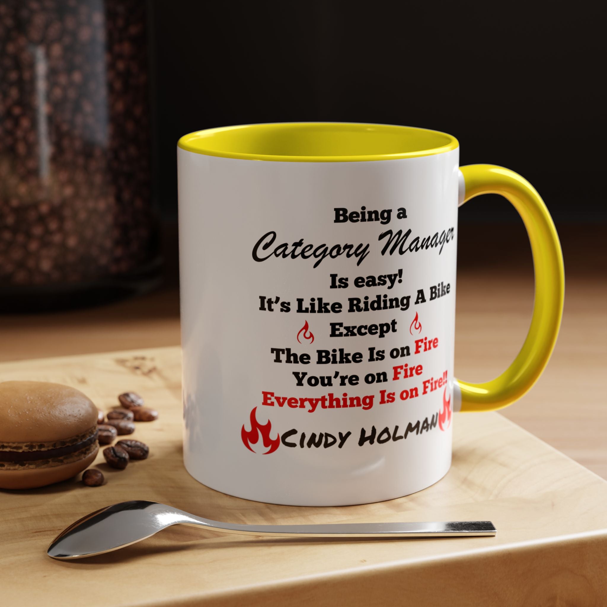 Being A Category Manager Is Easy Accent Coffee Mug — Funny Office Manager Gift (11/15oz)
