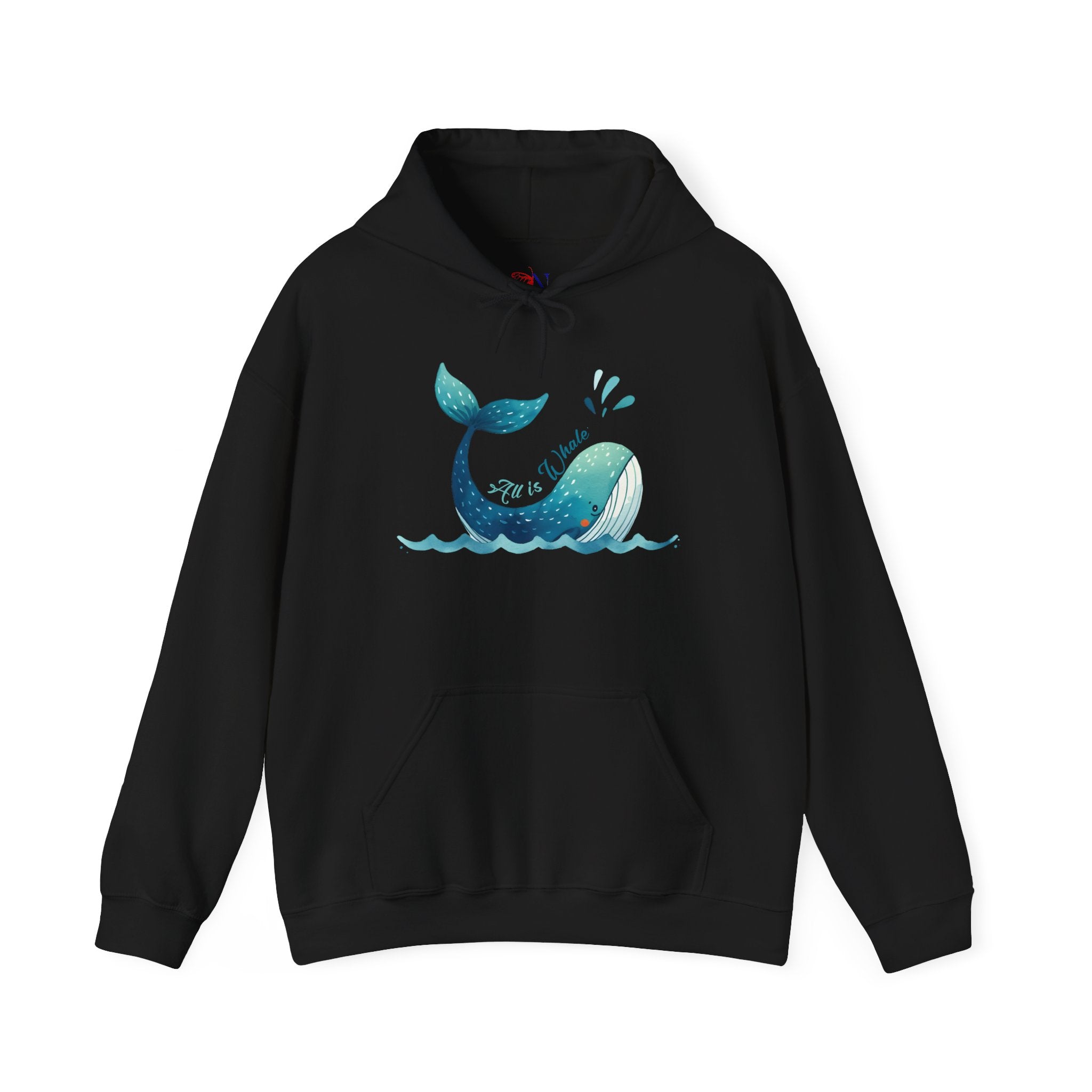Whale Tail Hoodie – Cute Watercolor Whale Graphic Pullover