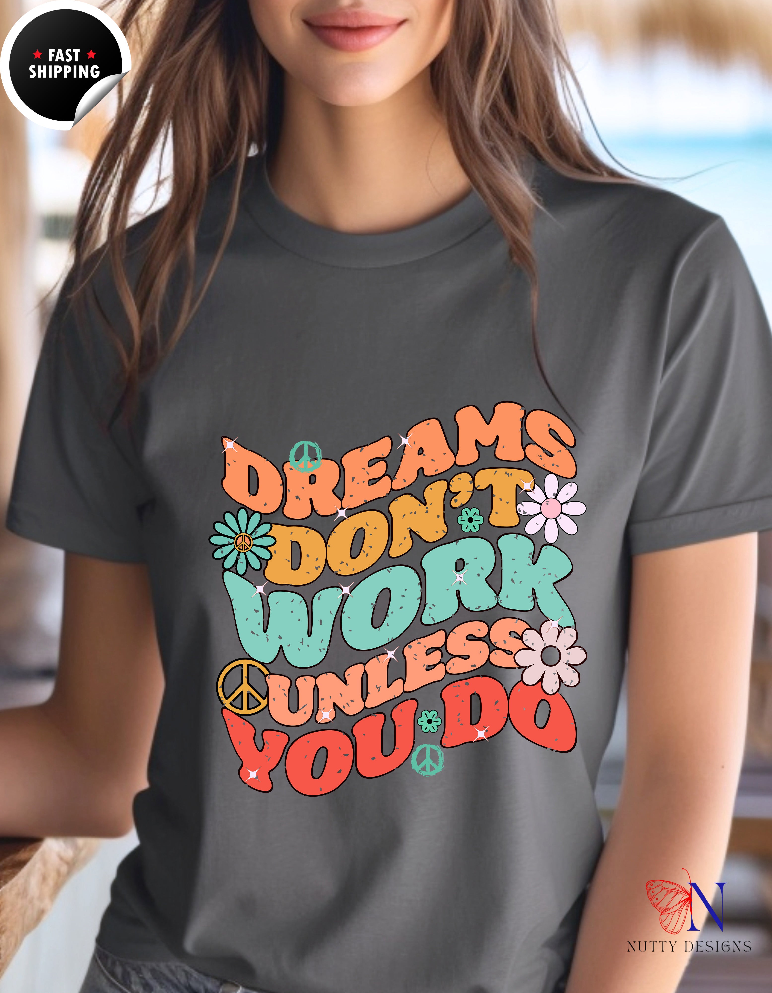 Motivational Graphic , Inspirational Quote Shirt, Positive T-Shirt Lifestyle Mockup | Nutty Designs