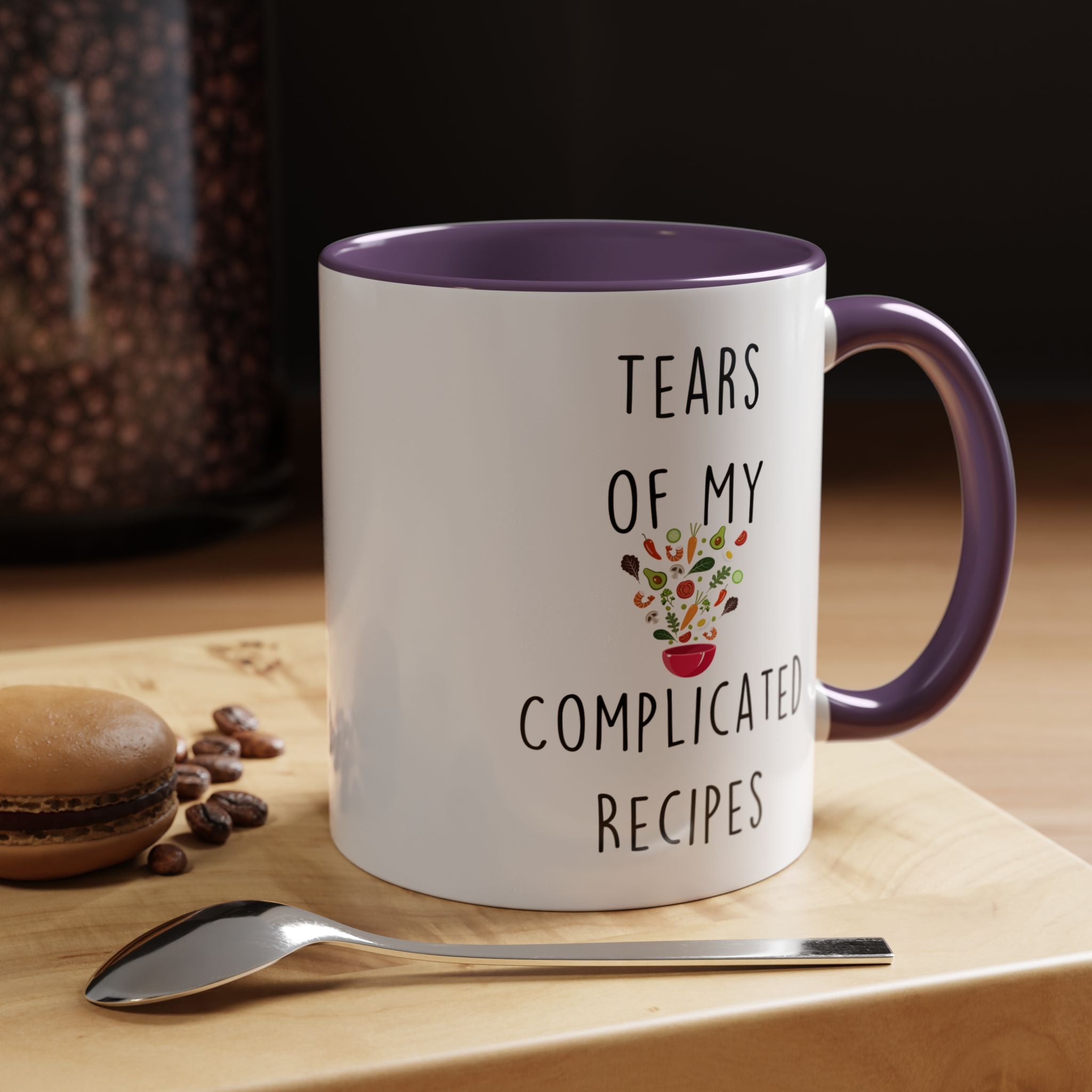 Funny Coffee Mug, Personalized Mug, Tears Of My Complicated Recipes, Accent Cup (11, 15oz), Sarcastic Mug,  Tea Cup, Gift Under 20, Tea Cup