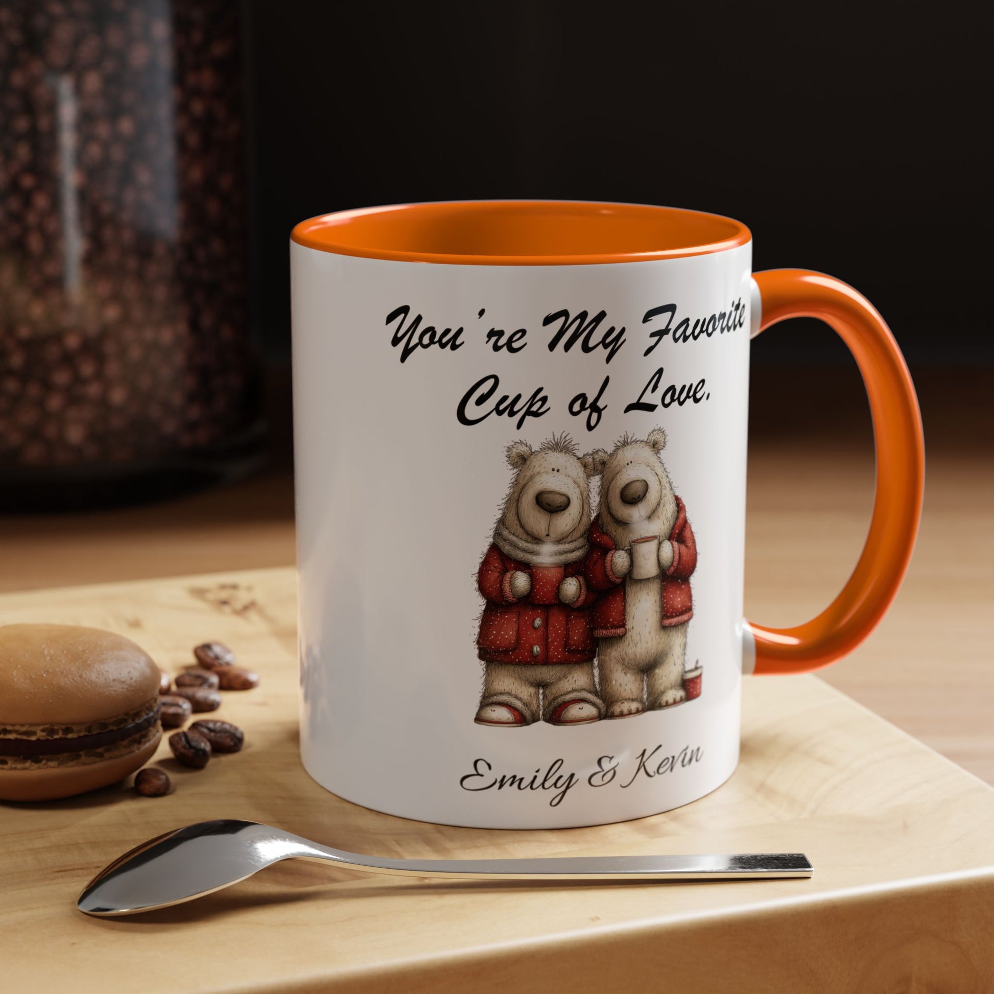 You Are My Favorite Cup of Love Bear Couple Valentine Mug Lifestyle Mockup | Nutty Designs