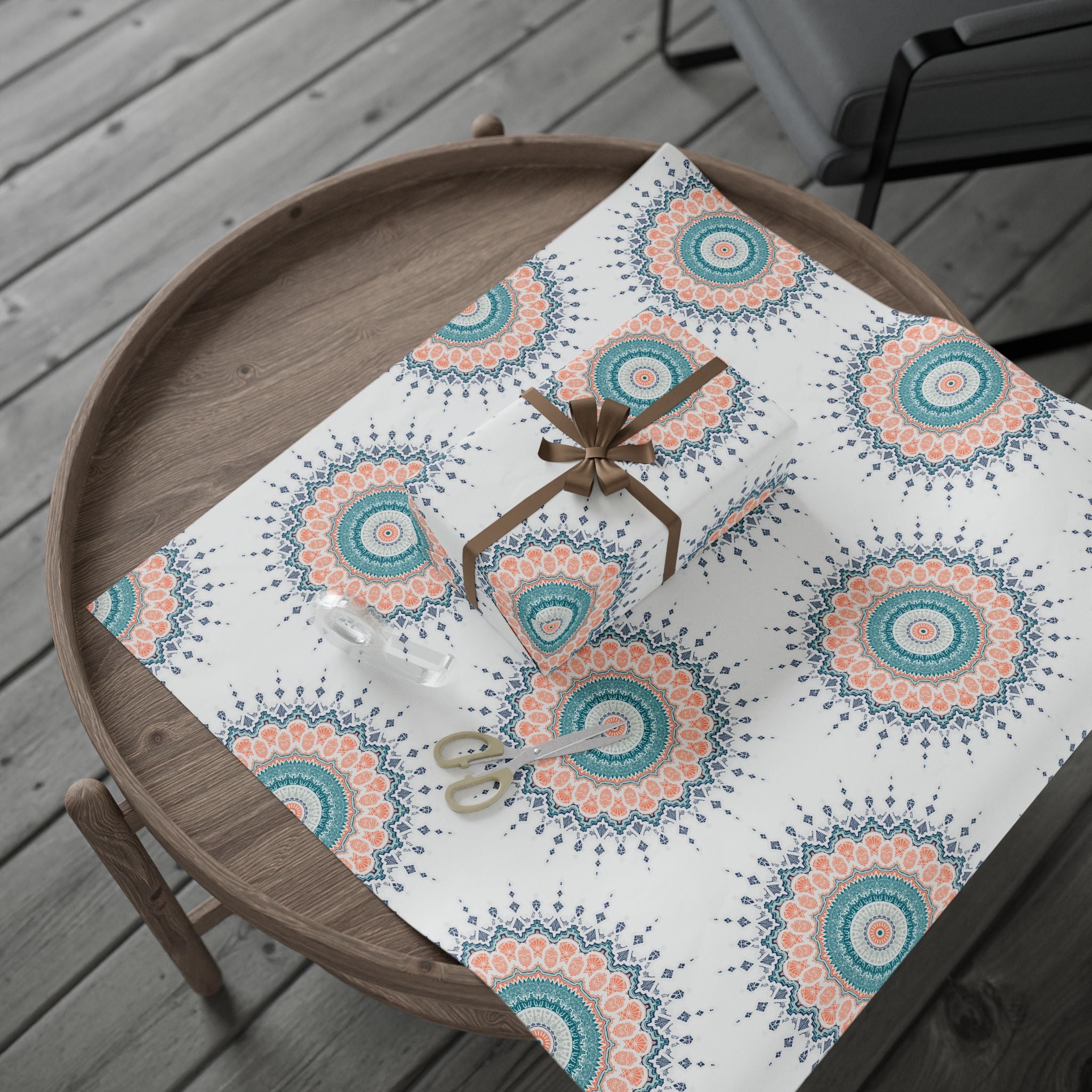 Ramadan Wrapping Paper - Islamic Gift Wrap With Mandala Designs