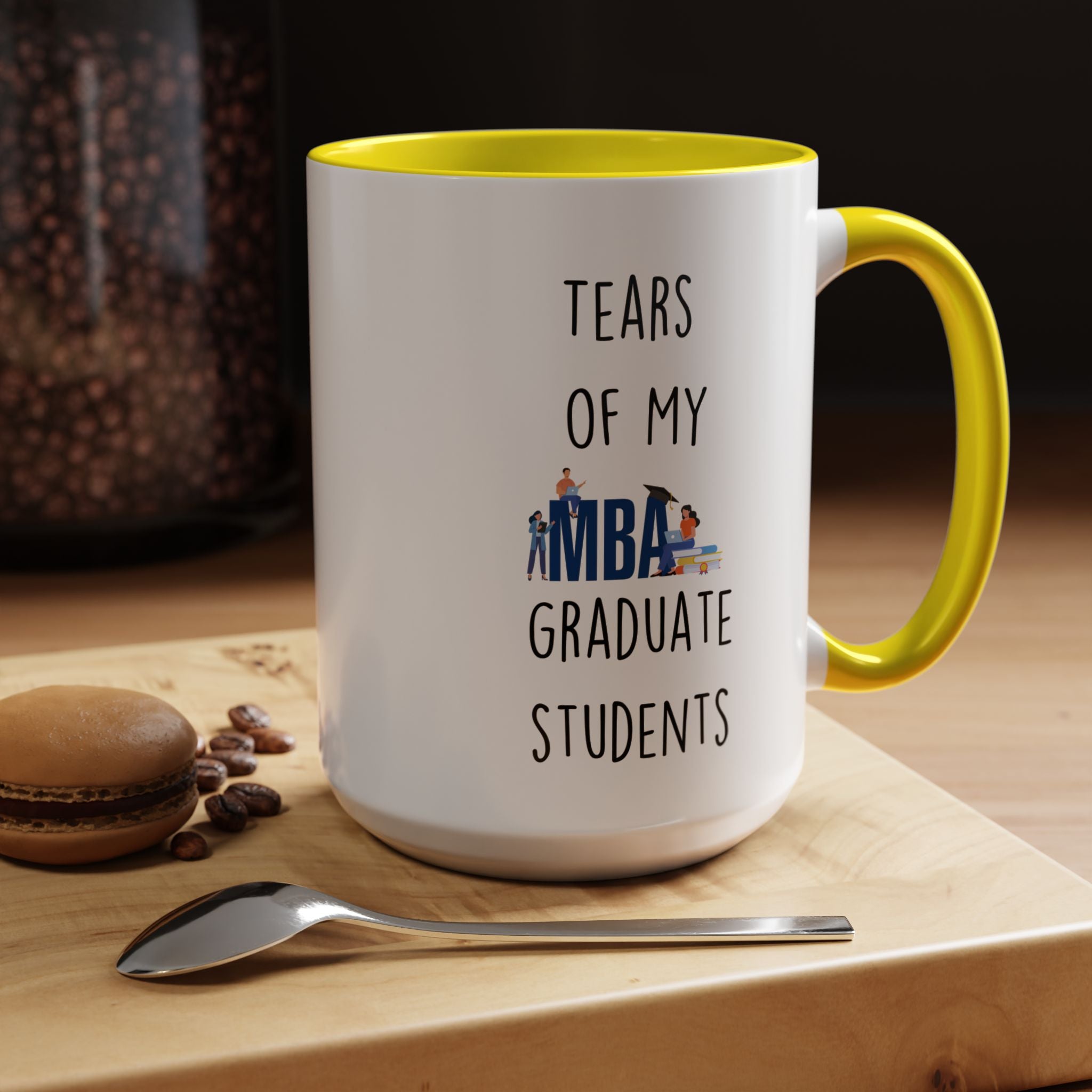 Funny Coffee Mug, Personalized Mug, Tears Of My Graduate Students, Accent Cup (11, 15oz), Sarcastic Mug,  Tea Coffee Cup, Gift Under 20