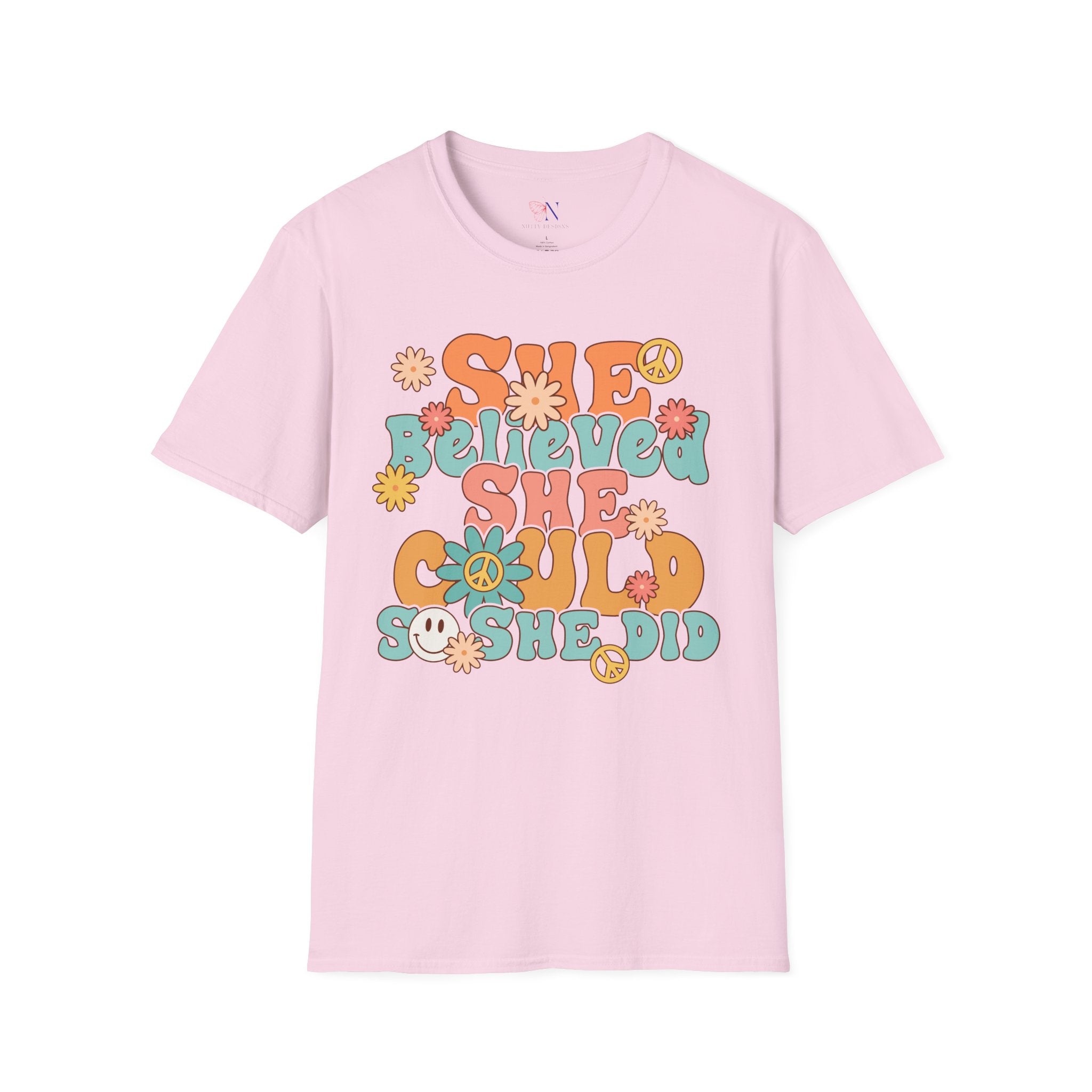 She Believed She Could So She Did tshirt, Motivational tee, Inspirational t-shirt, Encouraging shirt