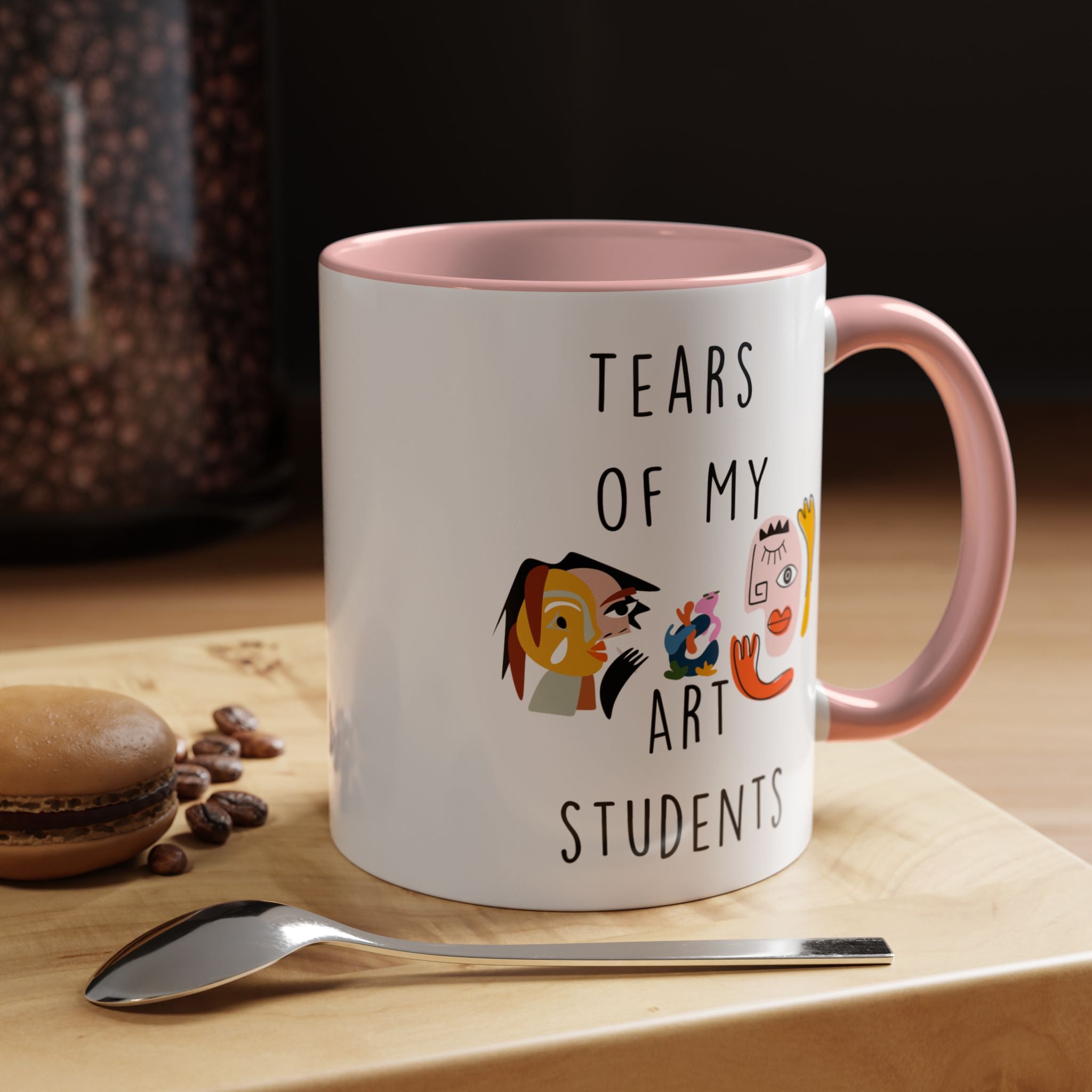 Funny Coffee Mug, Personalized Mug, Tears Of My Arts Students, Accent Cup (11, 15oz), Sarcastic Mug,  Tea Coffee Cup, Gift Under 20