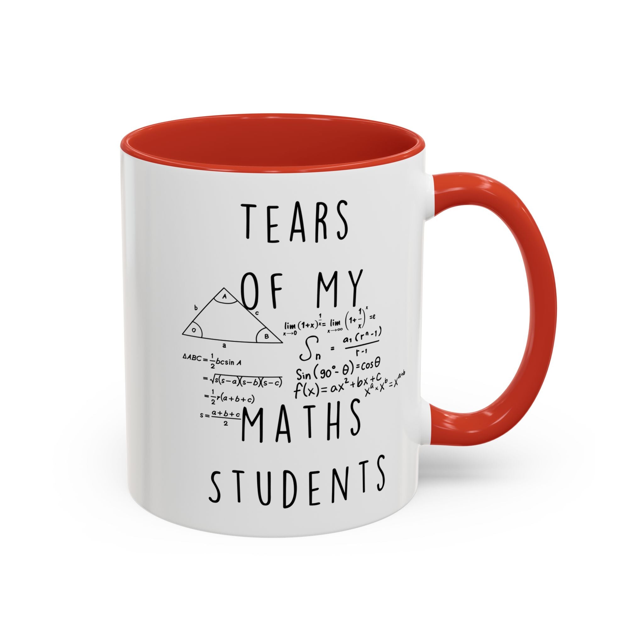 Funny Coffee Mug, Personalized Mug, Tears Of My Math Students, Accent Cup (11, 15oz), Sarcastic Mug,  Tea Coffee Cup, Gift Under 20