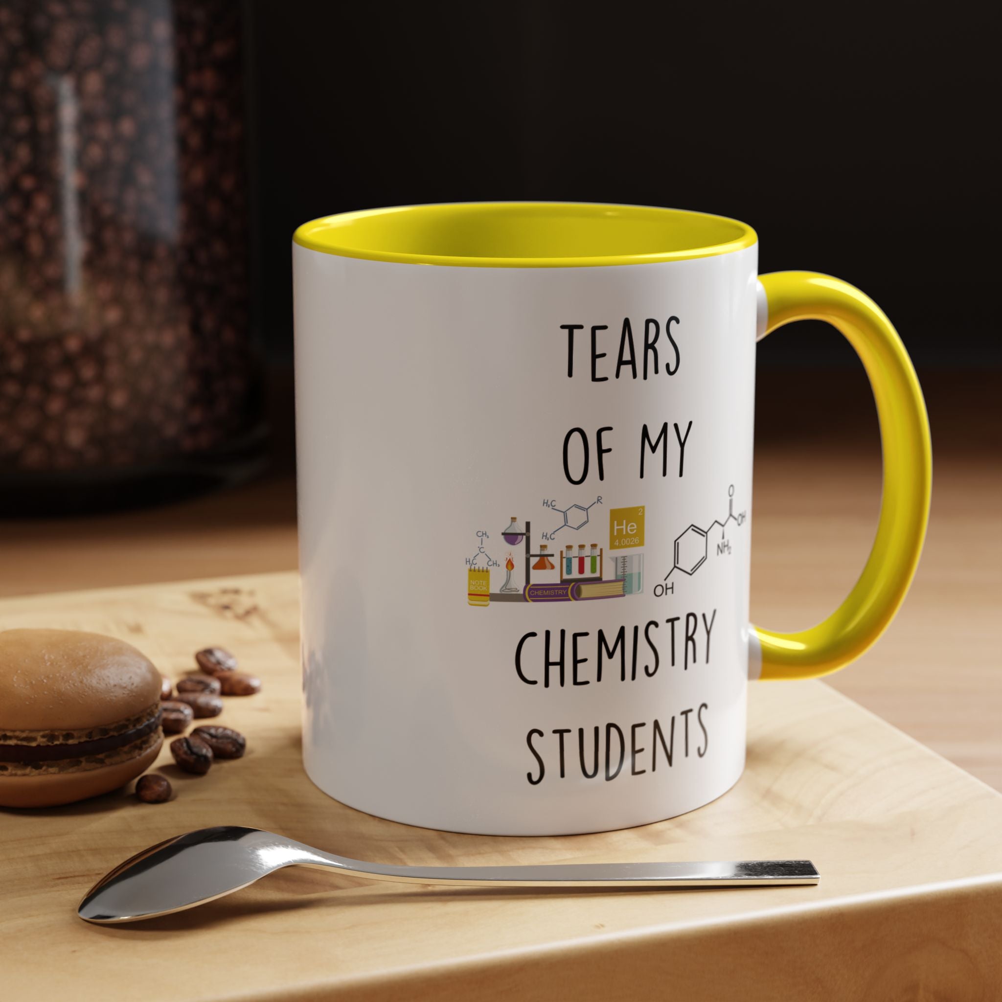 Funny Coffee Mug, Personalized Mug, Tears Of My Chemistry Students, Accent Cup (11, 15oz), Sarcastic Mug,  Tea Coffee Cup, gift under 20