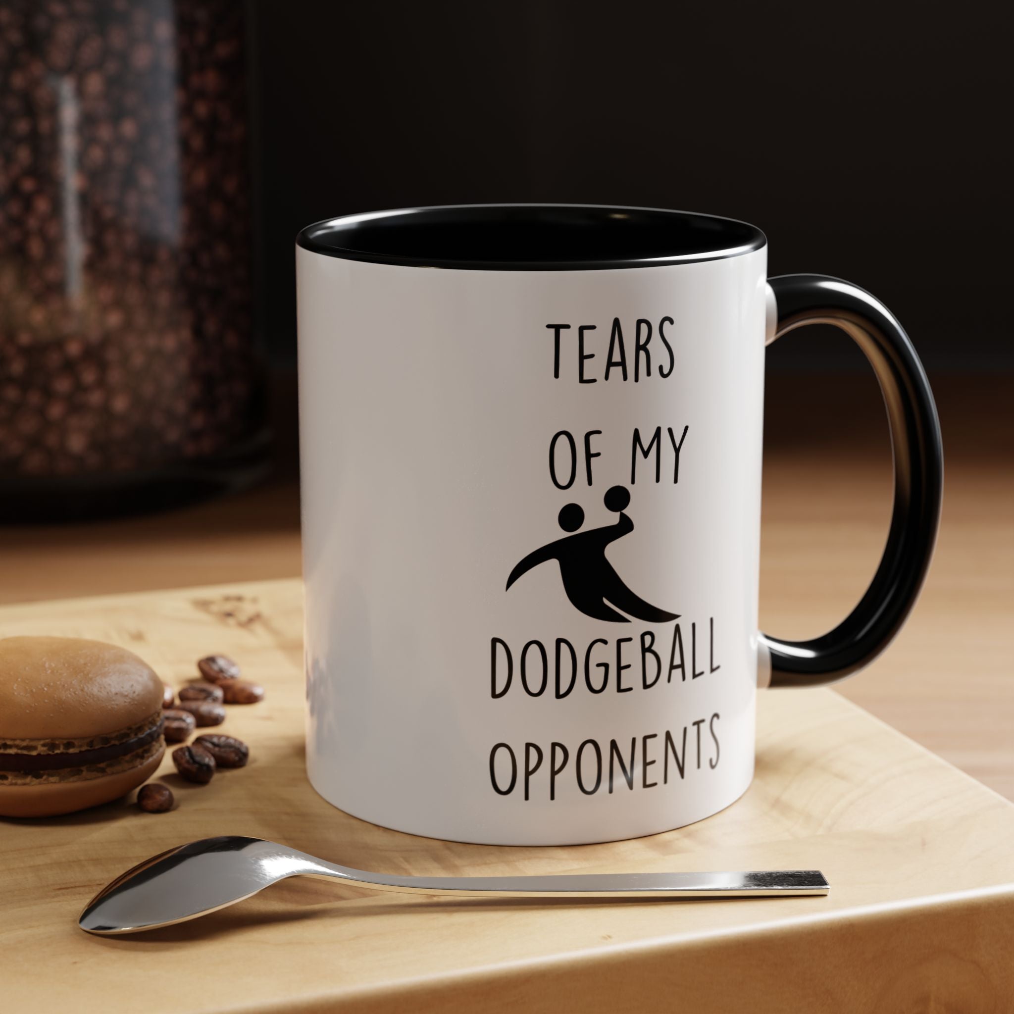 Funny Coffee Mug, Personalized Mug, Tears Of My Dodgeball Opponents, Accent Cup (11, 15oz), Sarcastic Mug,  Tea Coffee Cup, Gift Under 20