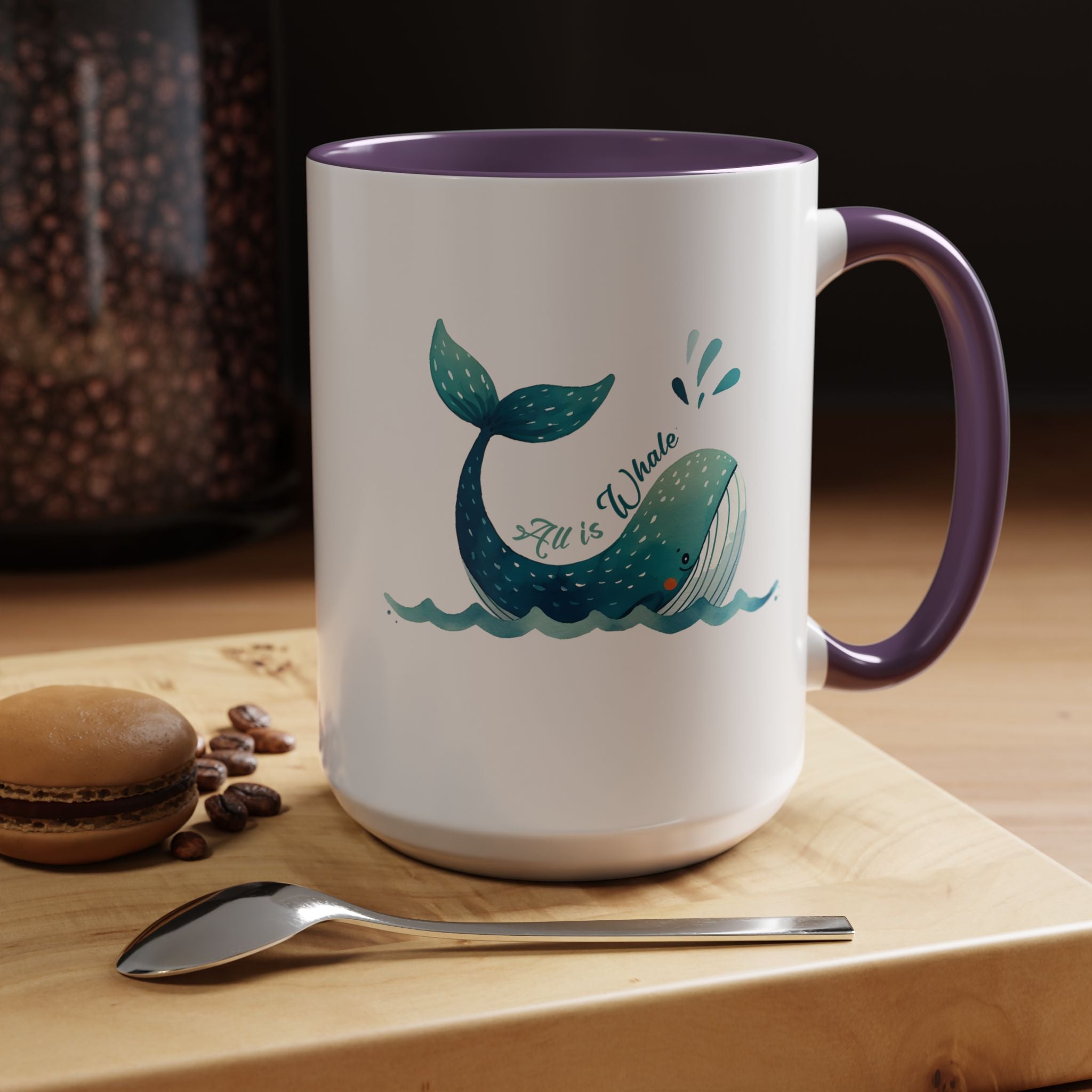 Funny Whale Accent Mug