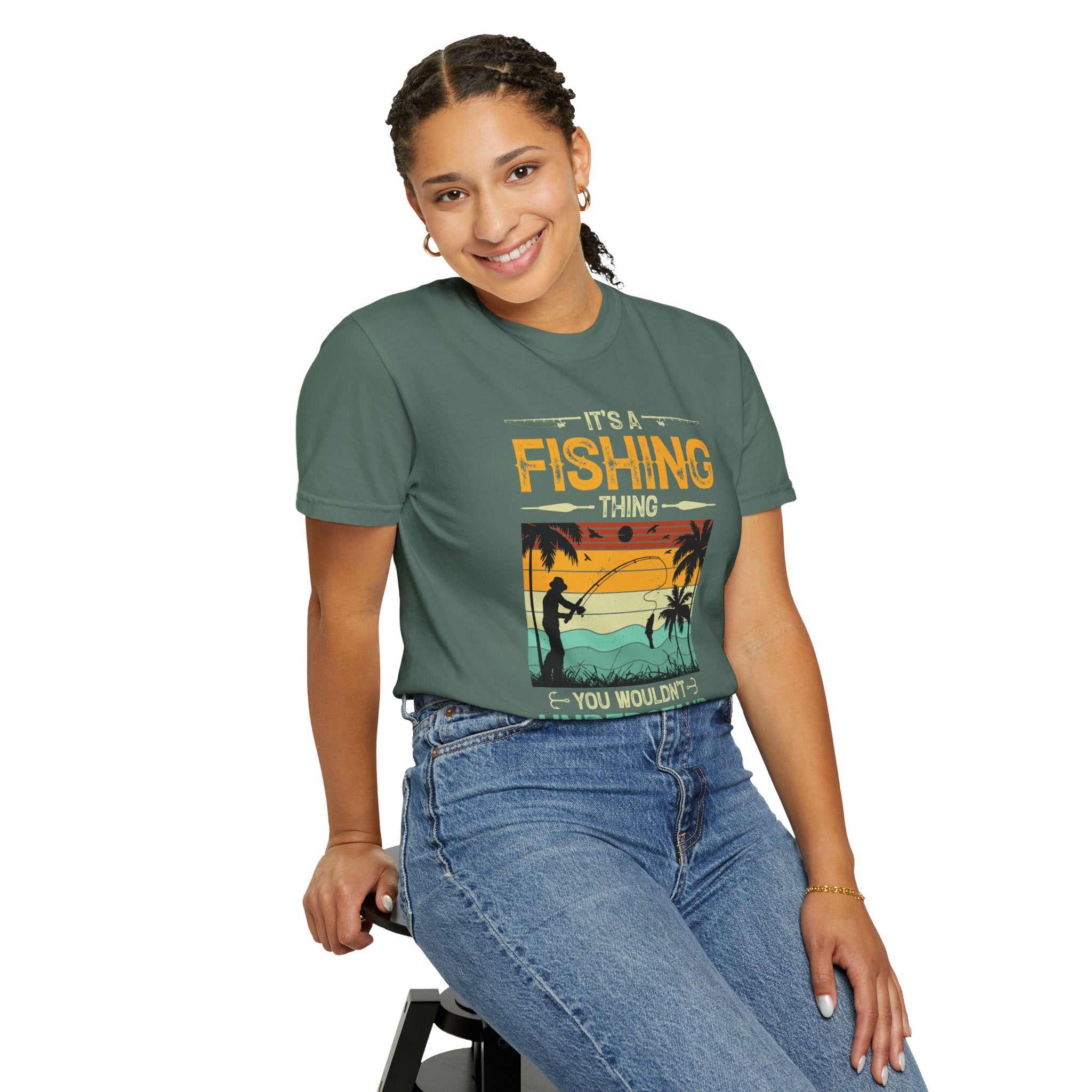 It's A Fishing Thing , You Wouldn't Understand, summer vibes T-Shirt Lifestyle Mockup | Nutty Designs