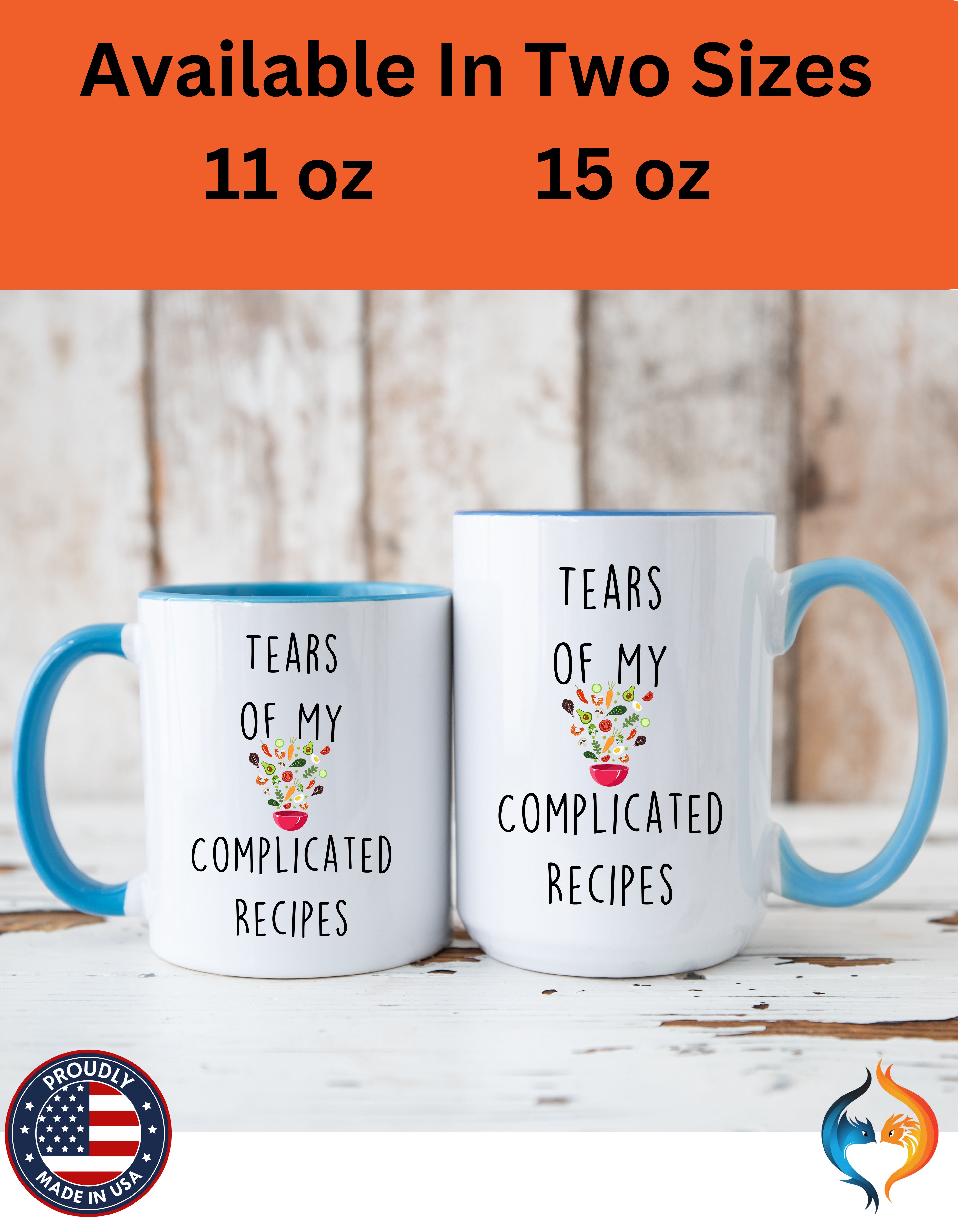 Funny Coffee Mug, Personalized Mug, Tears Of My Complicated Recipes, Accent Cup (11, 15oz), Sarcastic Mug,  Tea Cup, Gift Under 20, Tea Cup