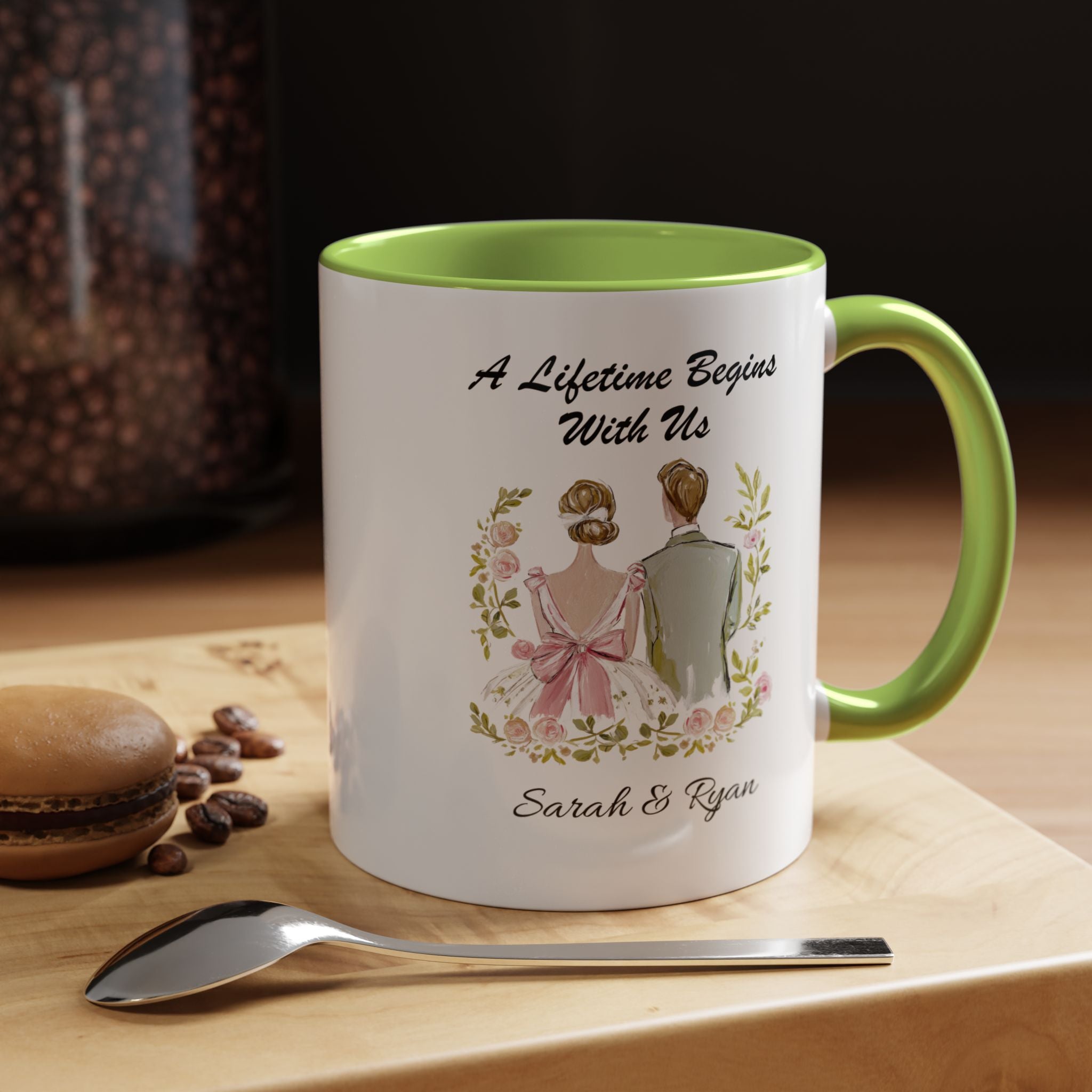 Personalized Indian Couple Mug - A Lifetime Begins With Us