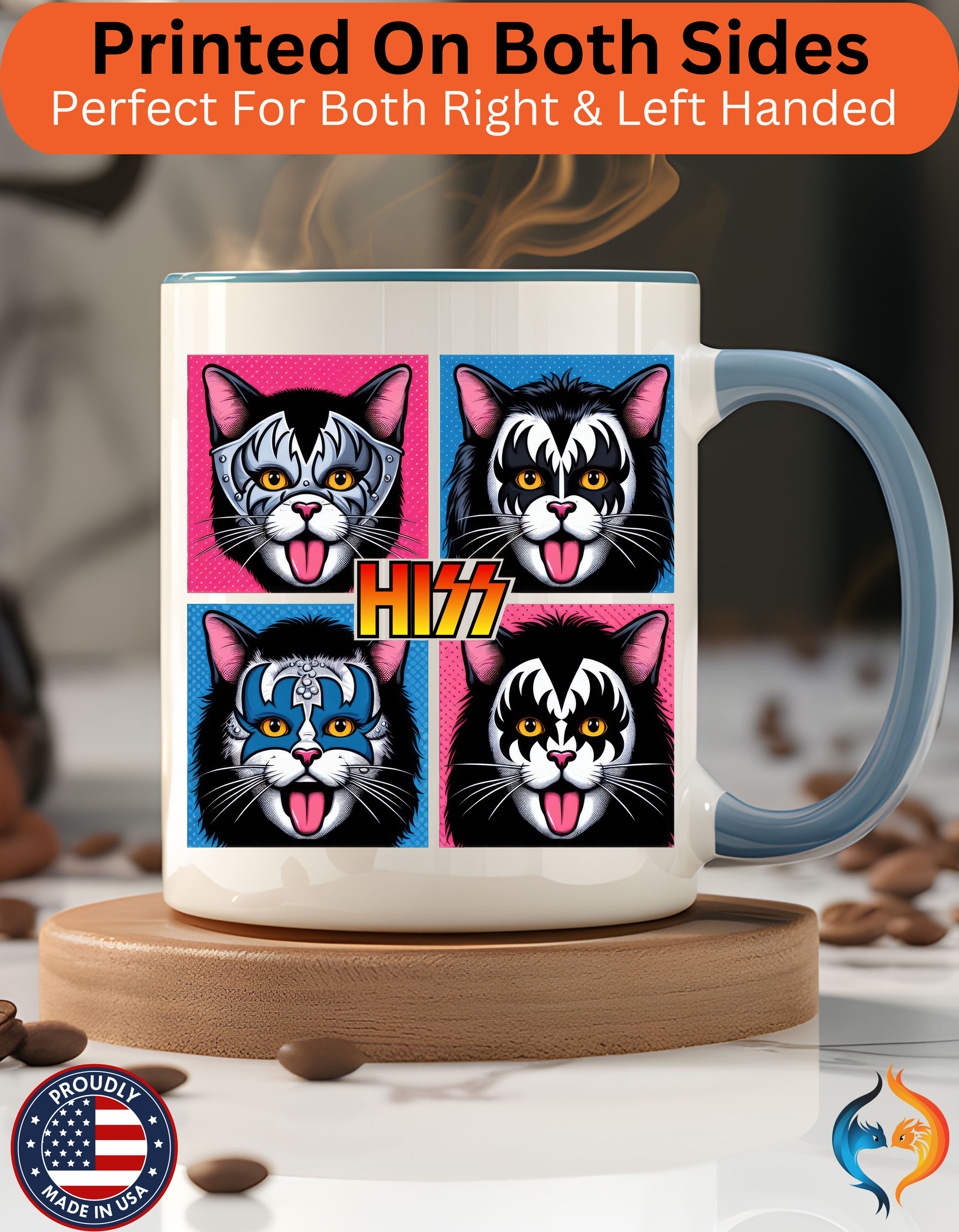 Hiss Mug Product Photo | Nutty Designs