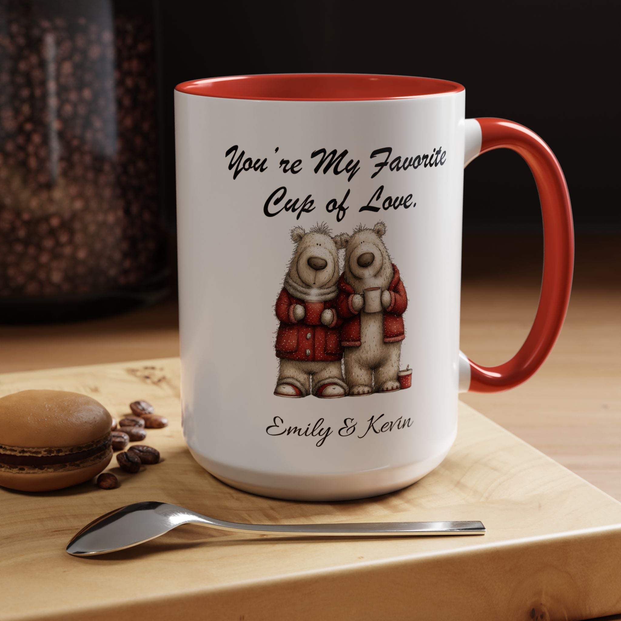 You Are My Favorite Cup of Love Bear Couple Valentine Mug Lifestyle Mockup | Nutty Designs