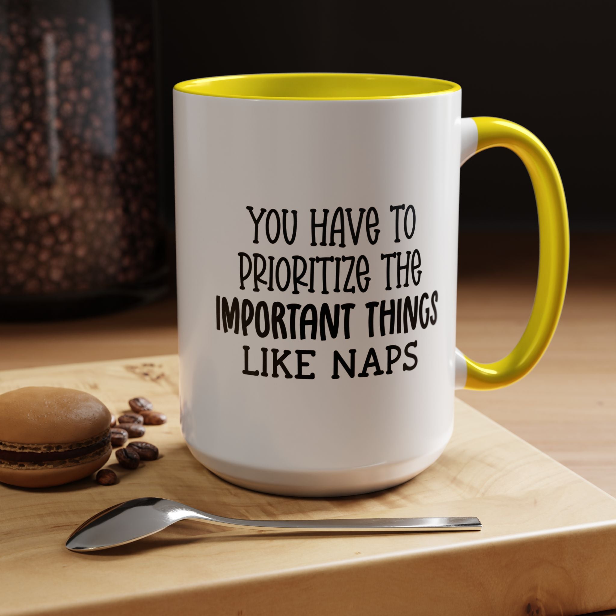 Important Things | Funny Coffee Mug, Sarcastic Tea Cup, Unique Gift Idea