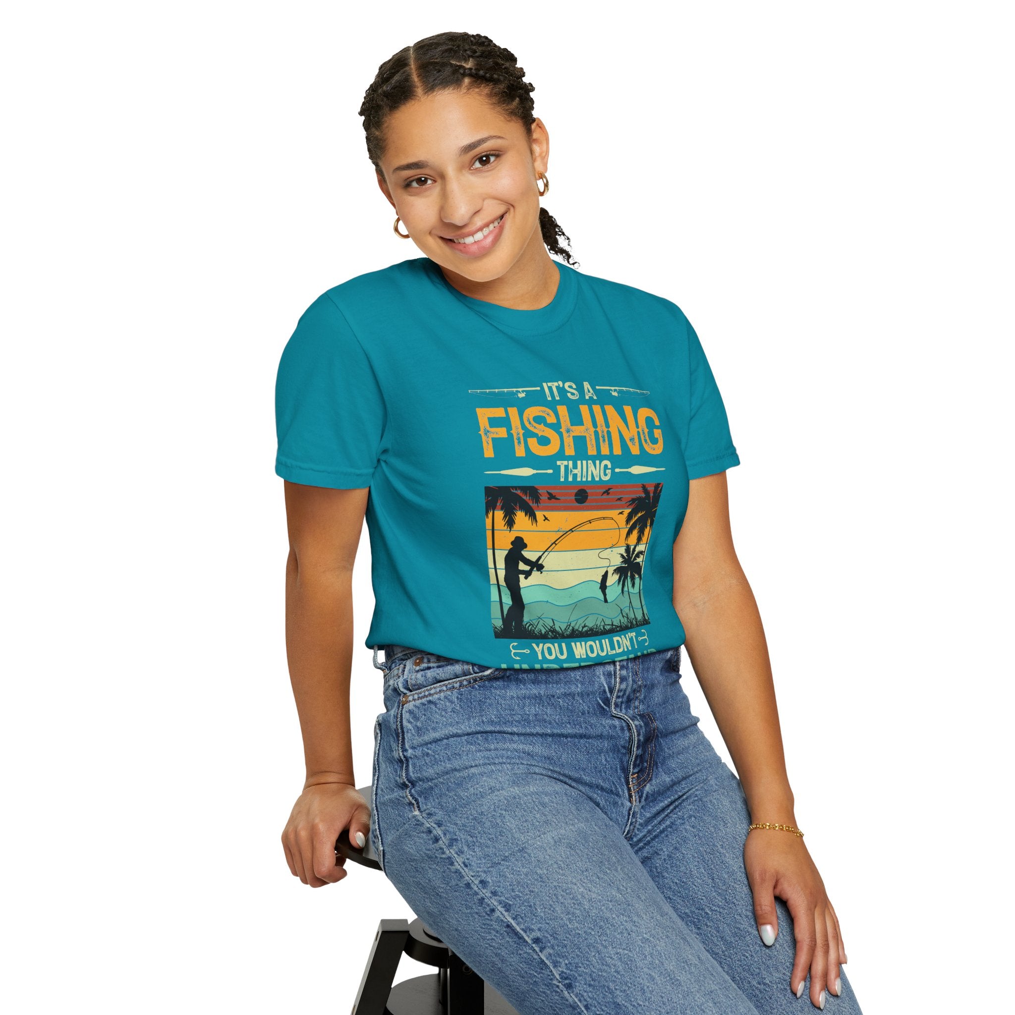 It's A Fishing Thing , You Wouldn't Understand, summer vibes T-Shirt Lifestyle Mockup | Nutty Designs
