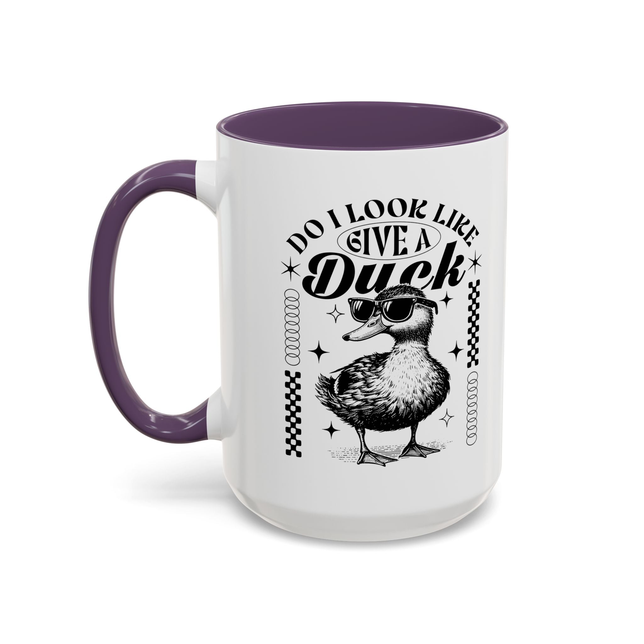 Funny Coffee Mug, Personalized Mug, Cute Do I Look Like I Give A Duck, Accent Cup (11, 15oz), Gift Under 20, White Elephant Animal Lover Cup