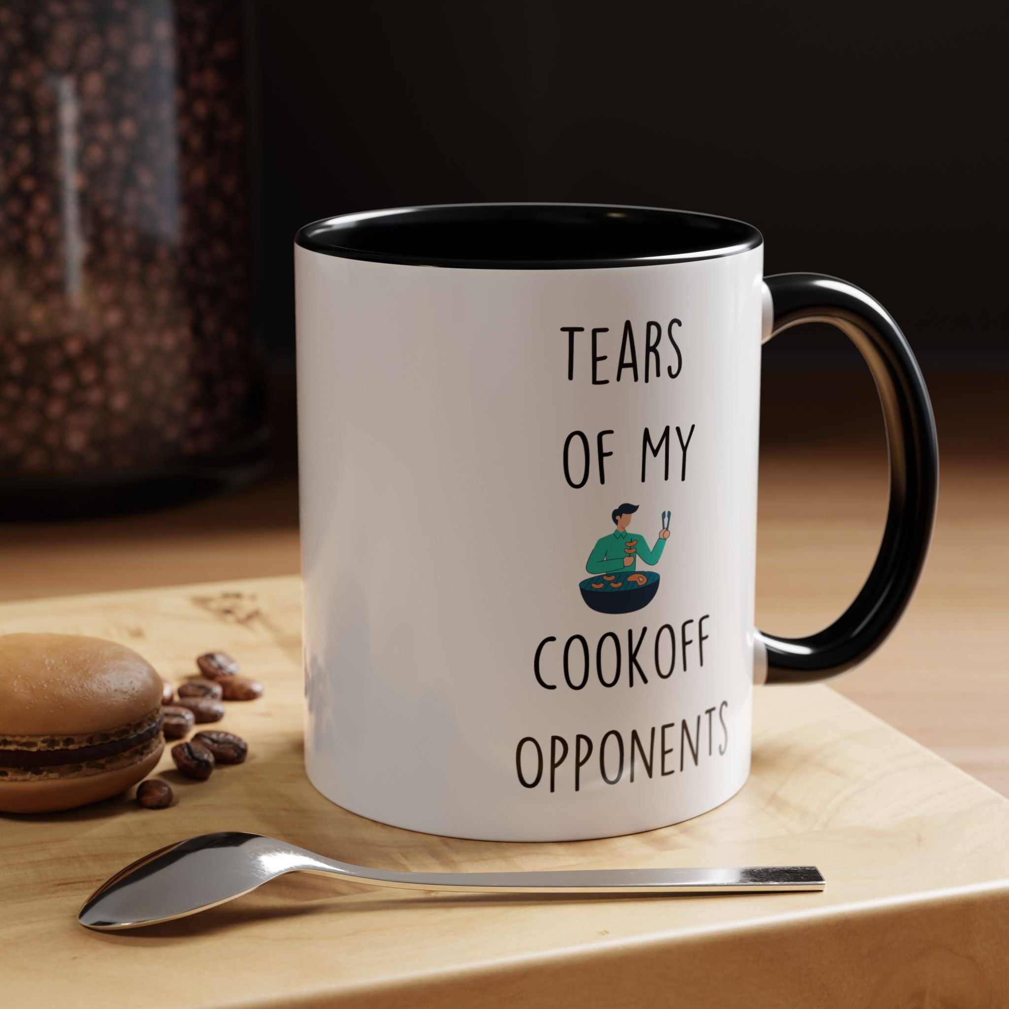 Funny Coffee Mug, Personalized Mug, Tears Of My Cookoff Opponents, Accent Cup (11, 15oz), Sarcastic Mug,  Tea Coffee Cup, Gift Under 20
