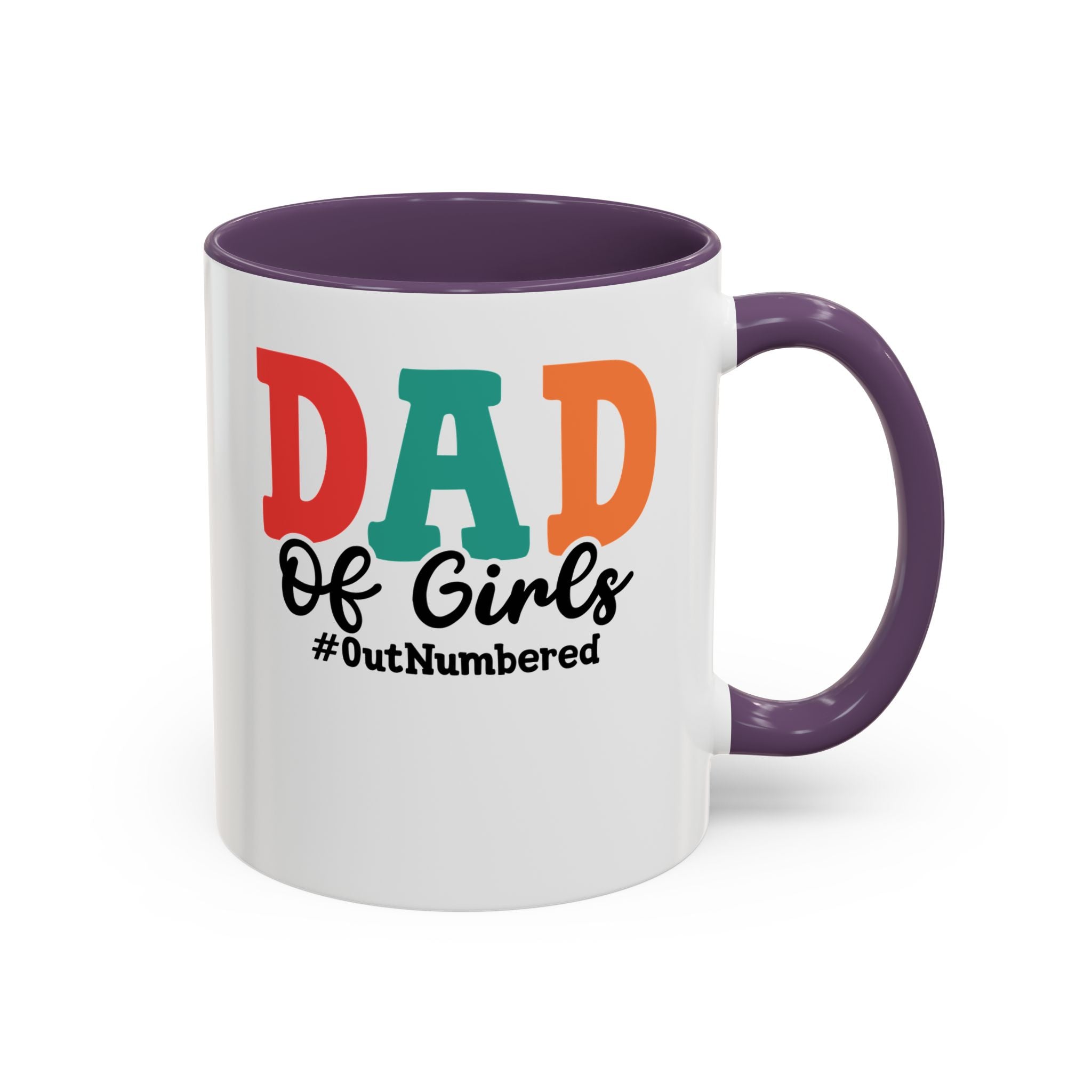 Dad of girls #outnumbered Mug - Funny Dad Gift