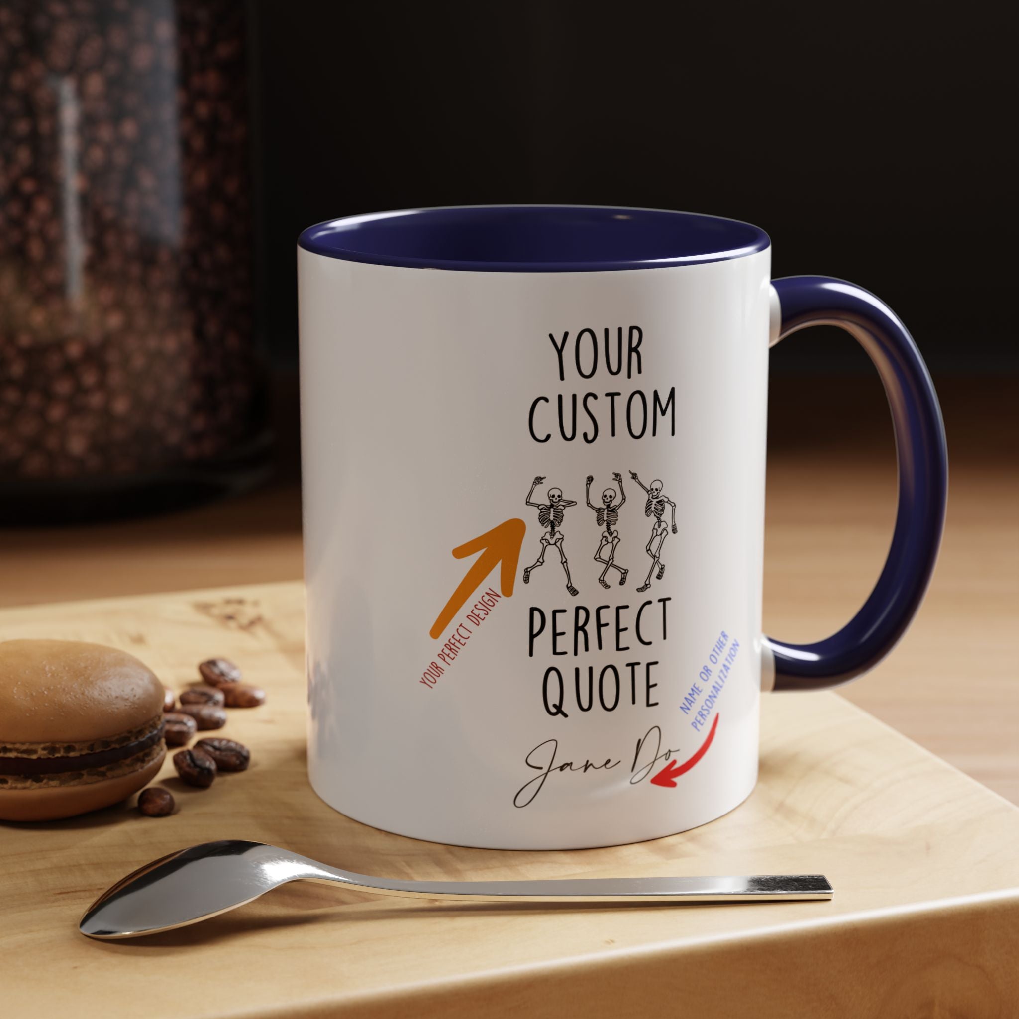 Your Custom Mug, Personalized Mug, Accent Coffee Cup (11, 15oz)