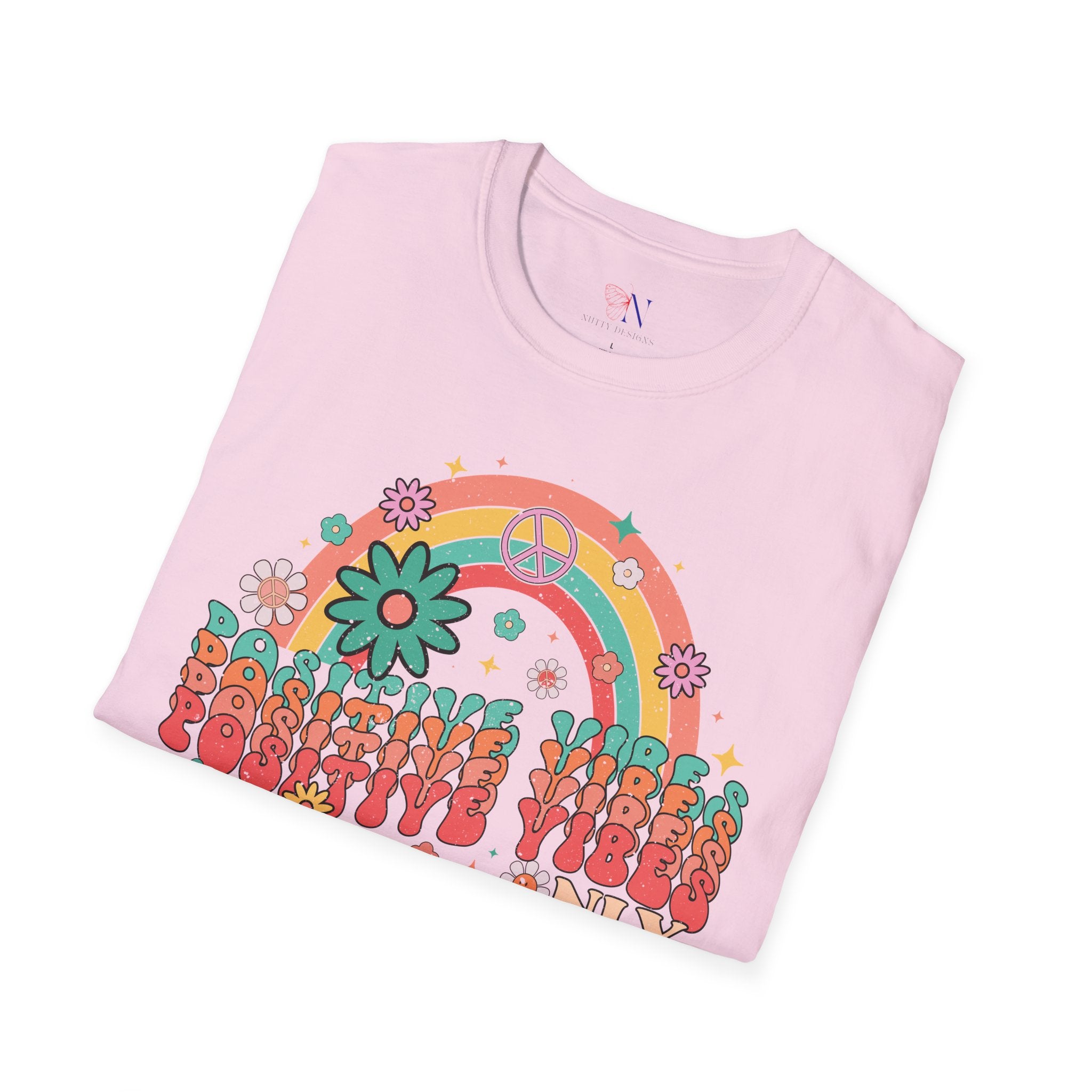 Positive Vibes Only T-Shirt — Motivational Inspirational Tee