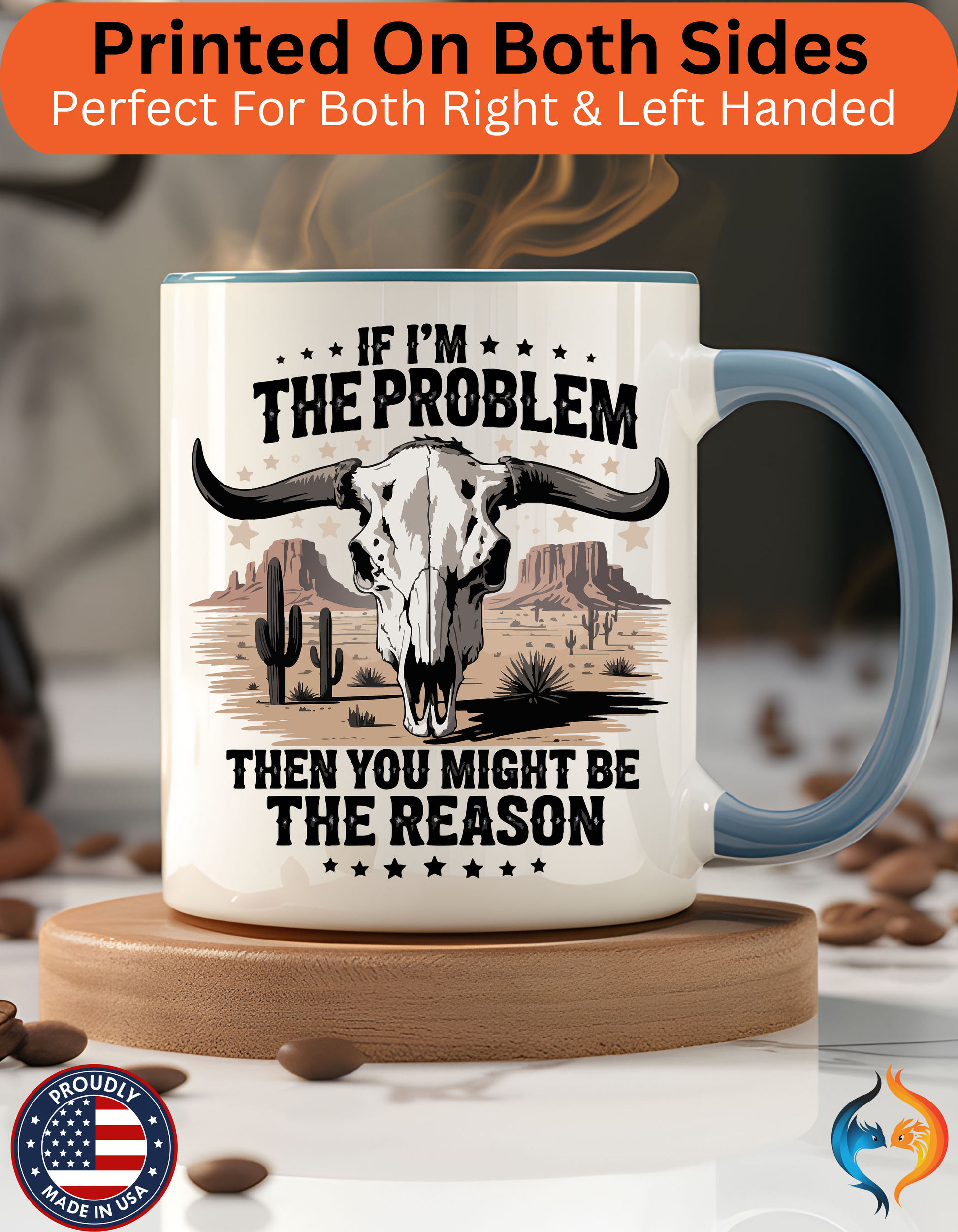 If I am the Problem Mug Lifestyle Mockup | Nutty Designs